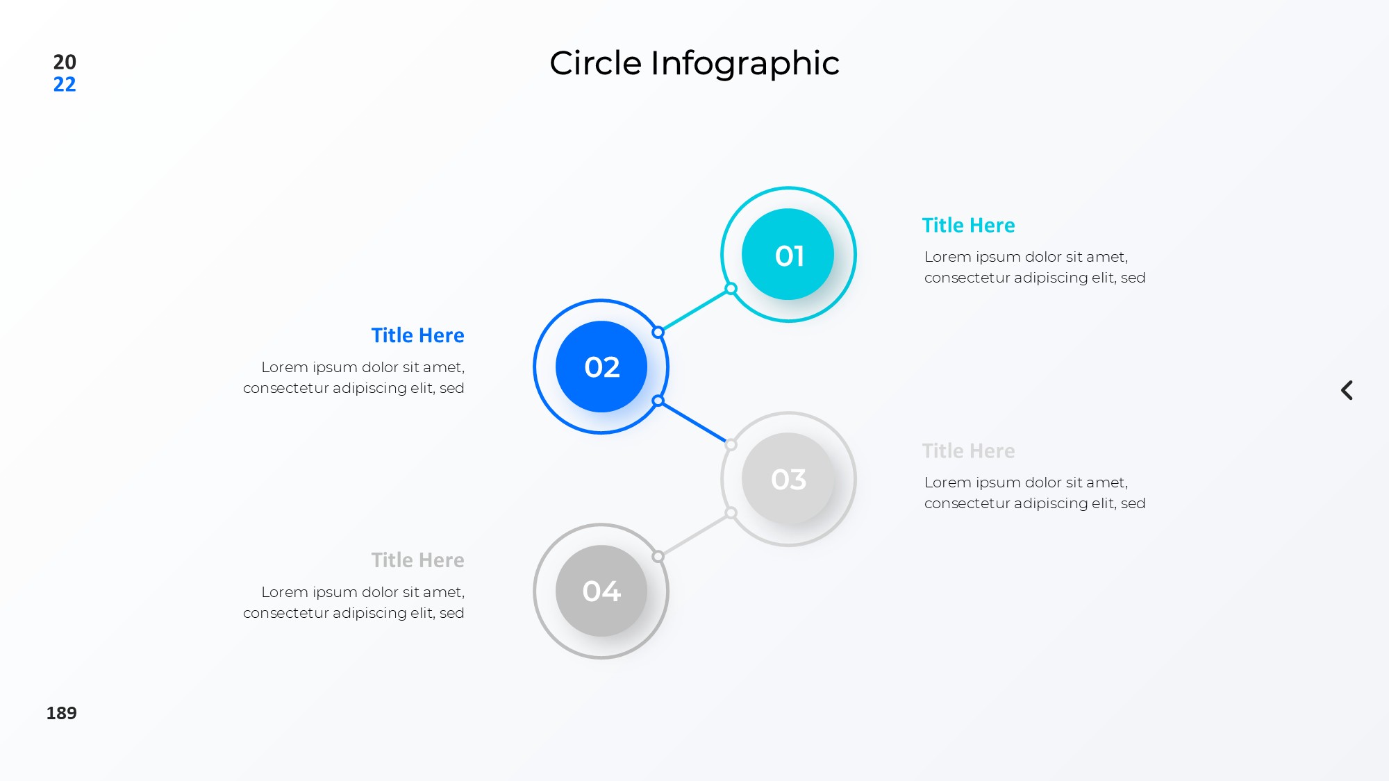 圆形循环图形信息图示PPT模板