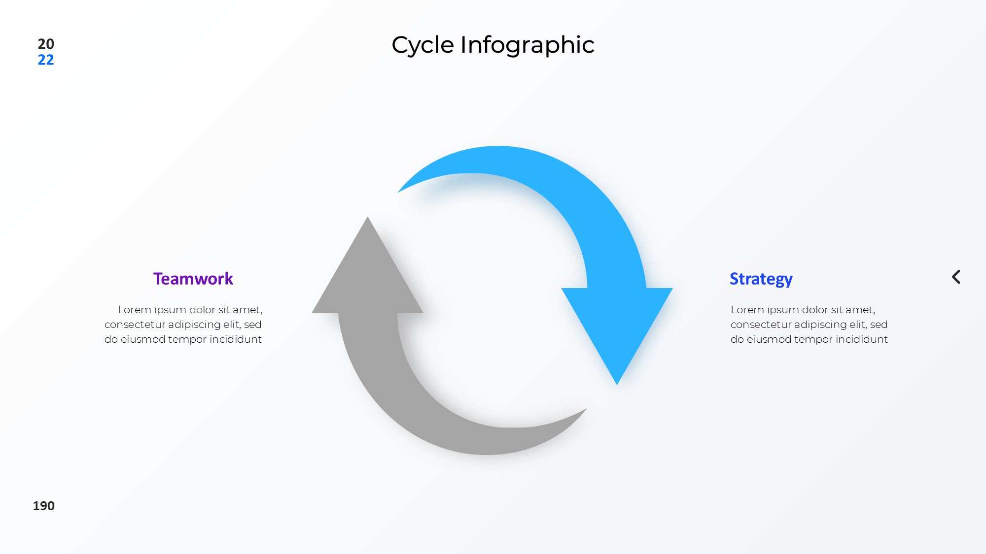 圆形循环图形信息图示PPT模板