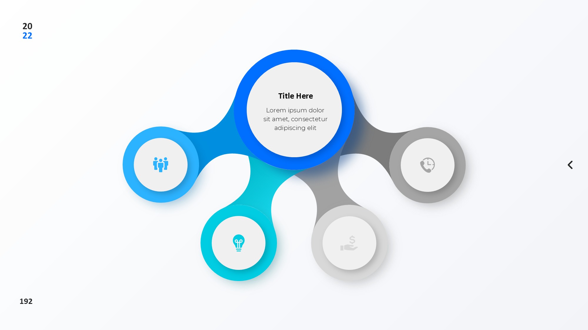 圆形循环图形信息图示PPT模板