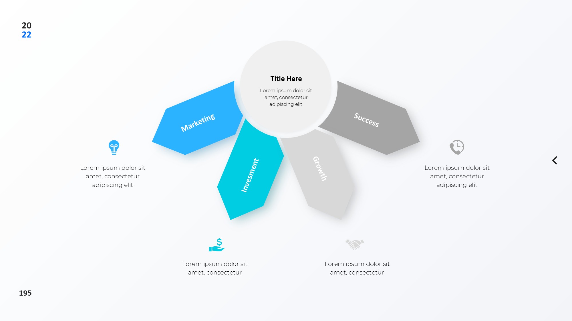 圆形循环图形信息图示PPT模板