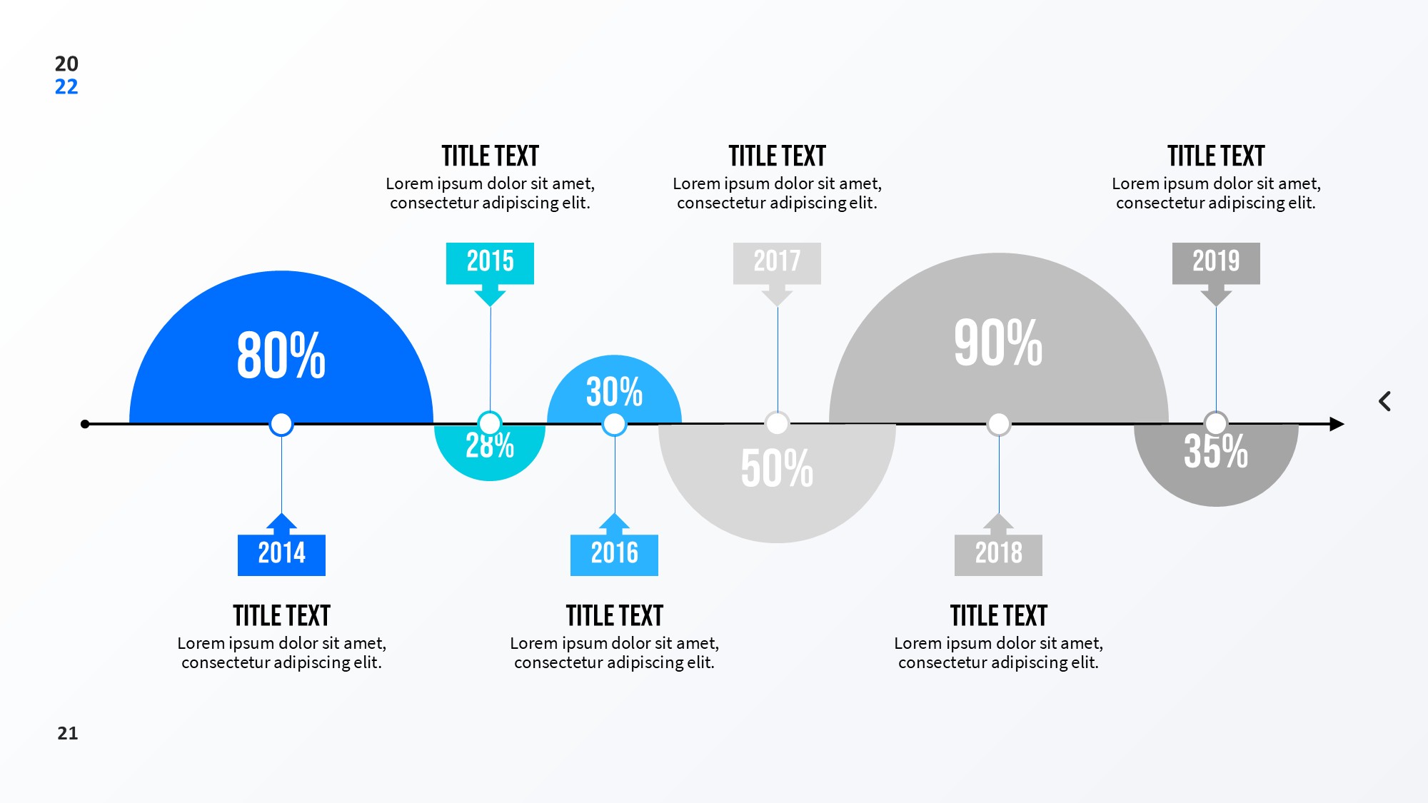 圆形循环图形信息图示PPT模板