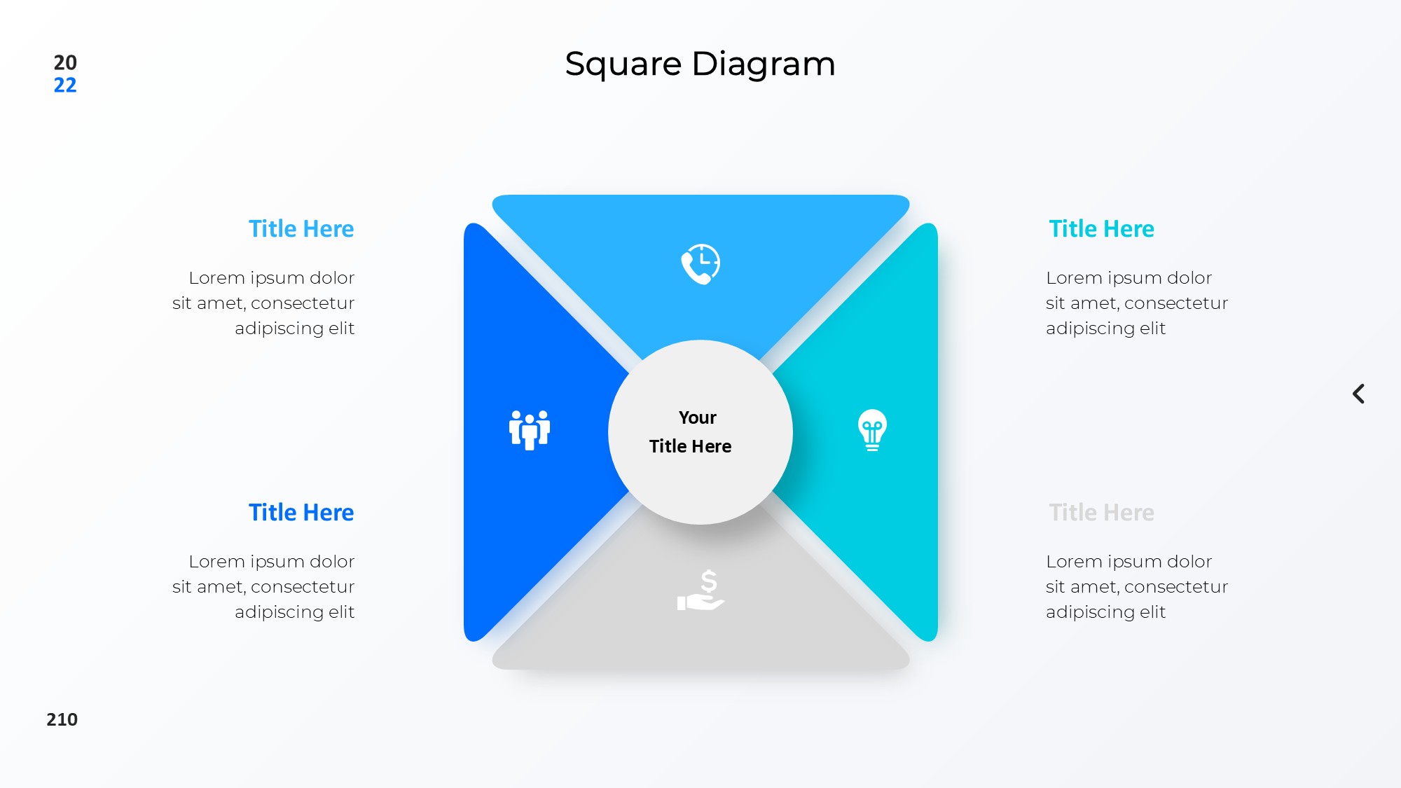 圆形循环图形信息图示PPT模板