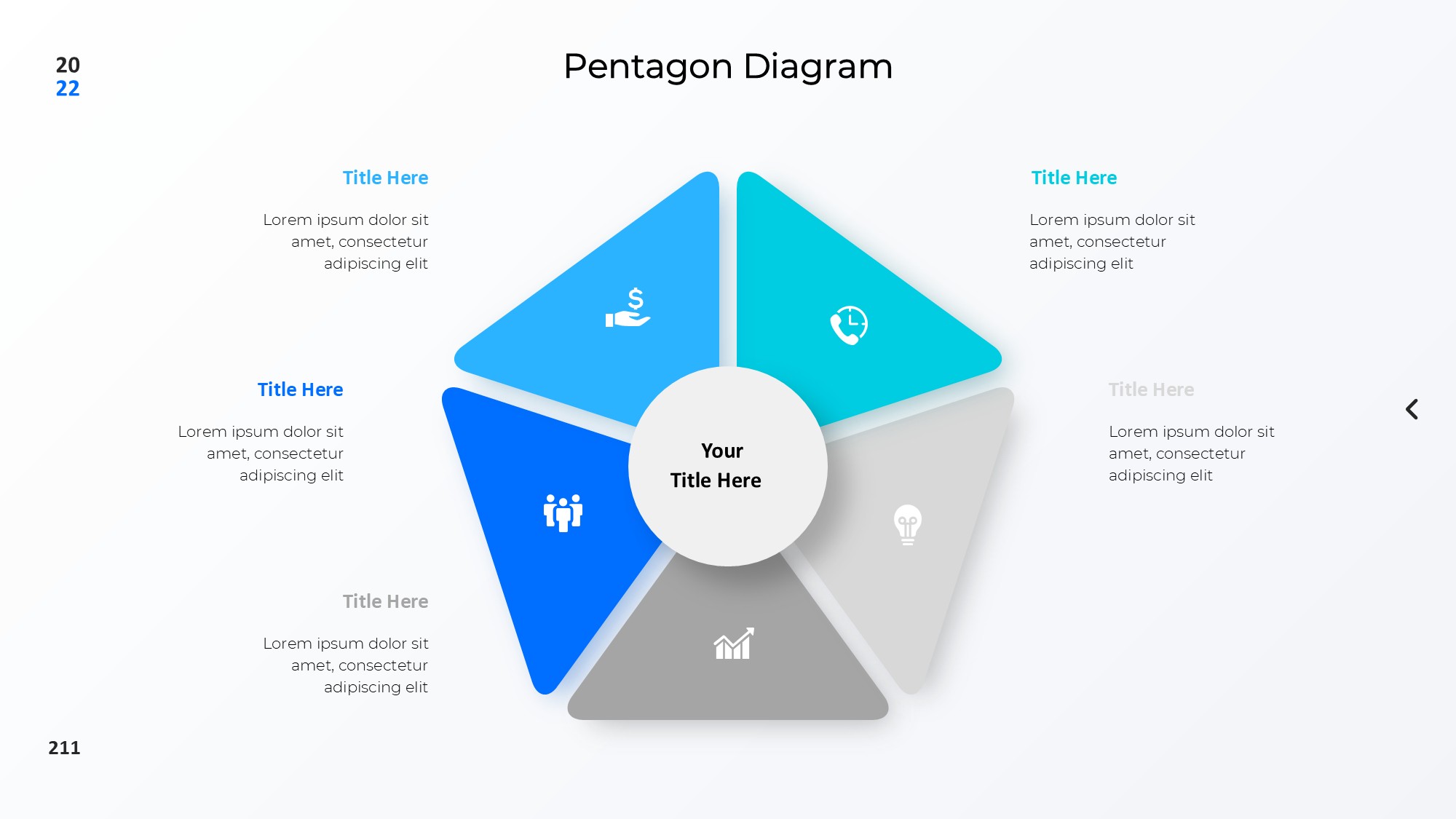 圆形循环图形信息图示PPT模板
