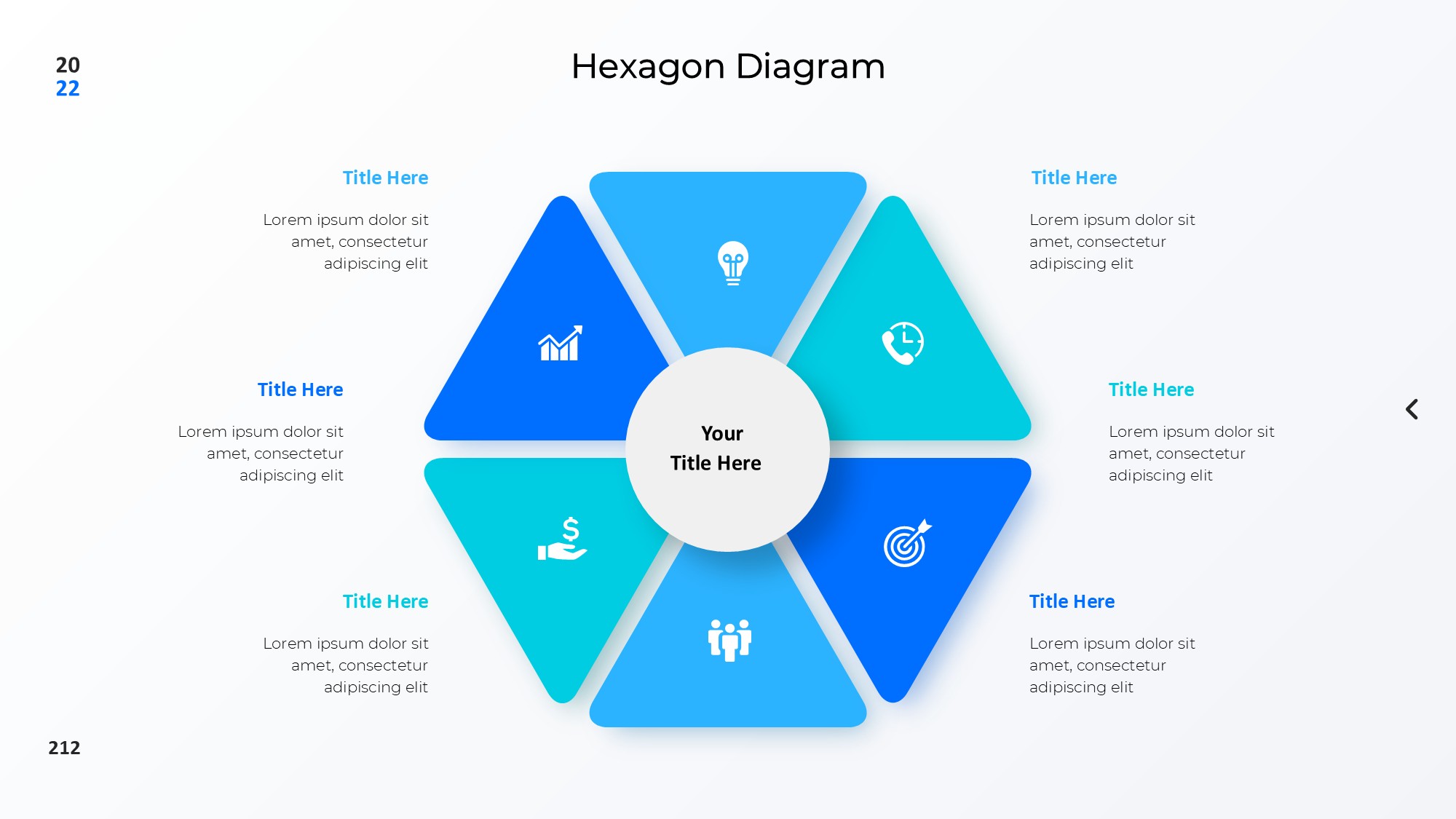 圆形循环图形信息图示PPT模板