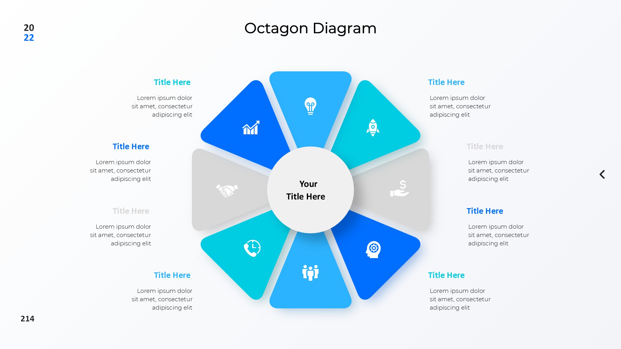 圆形循环图形信息图示PPT模板
