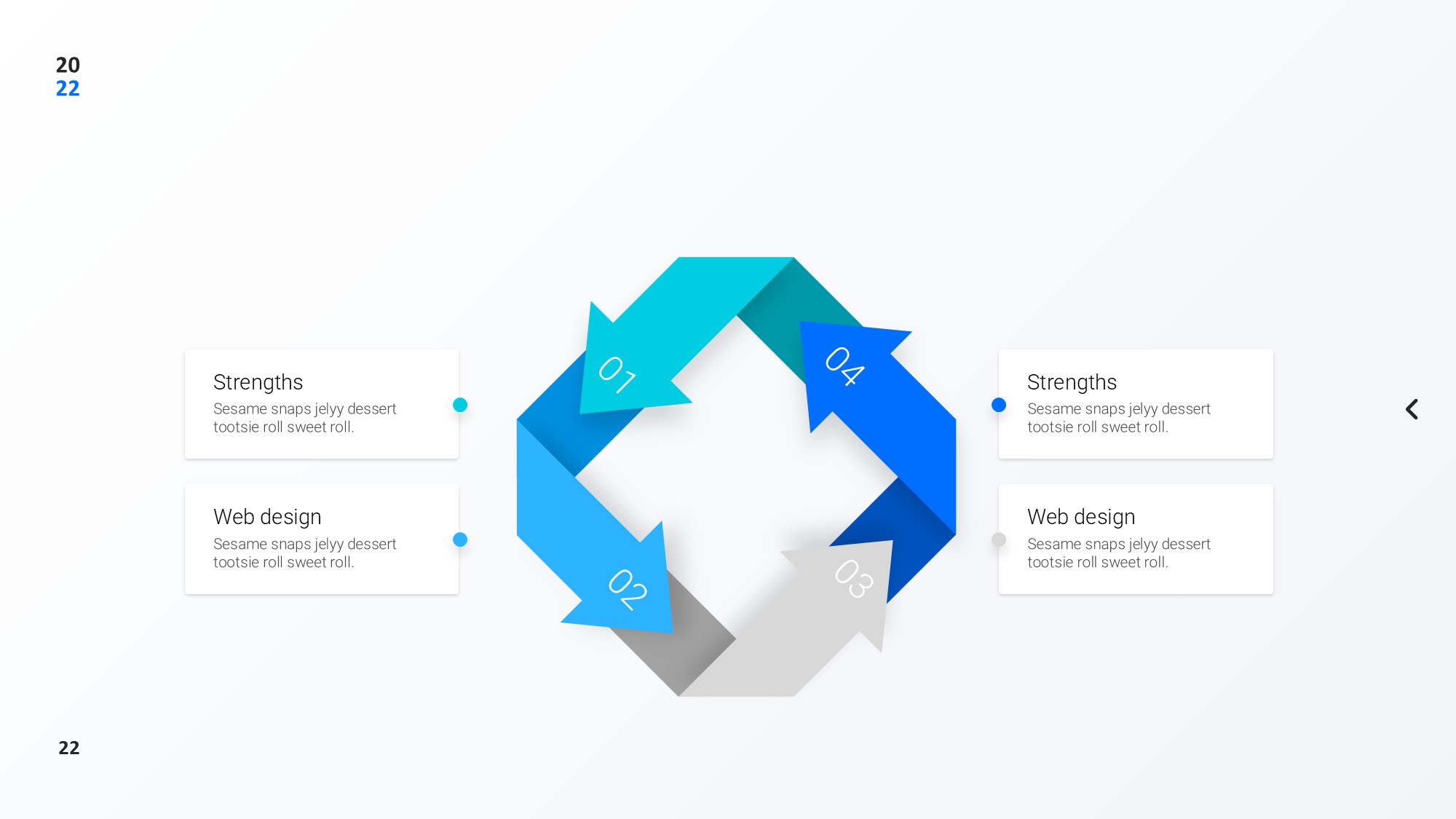 圆形循环图形信息图示PPT模板
