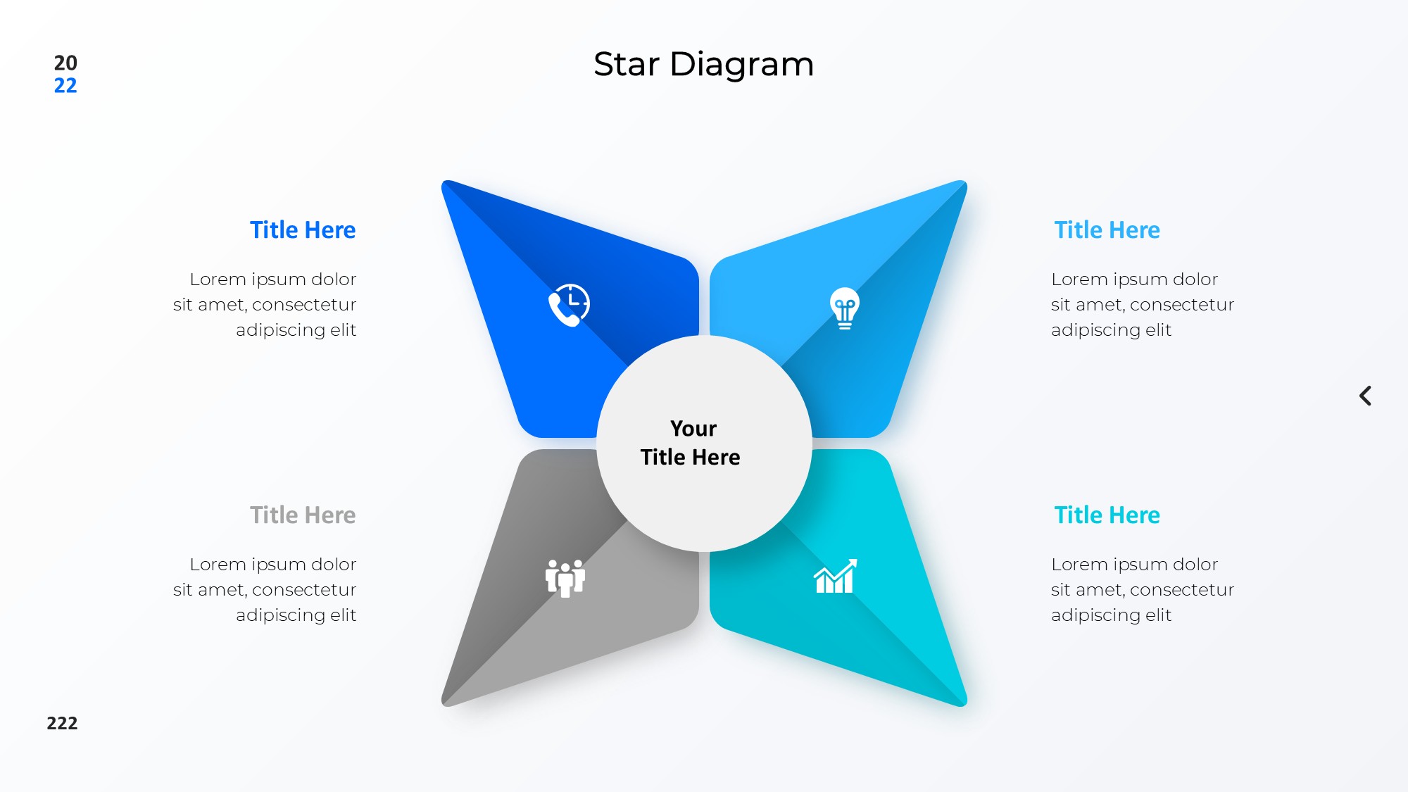 圆形循环图形信息图示PPT模板