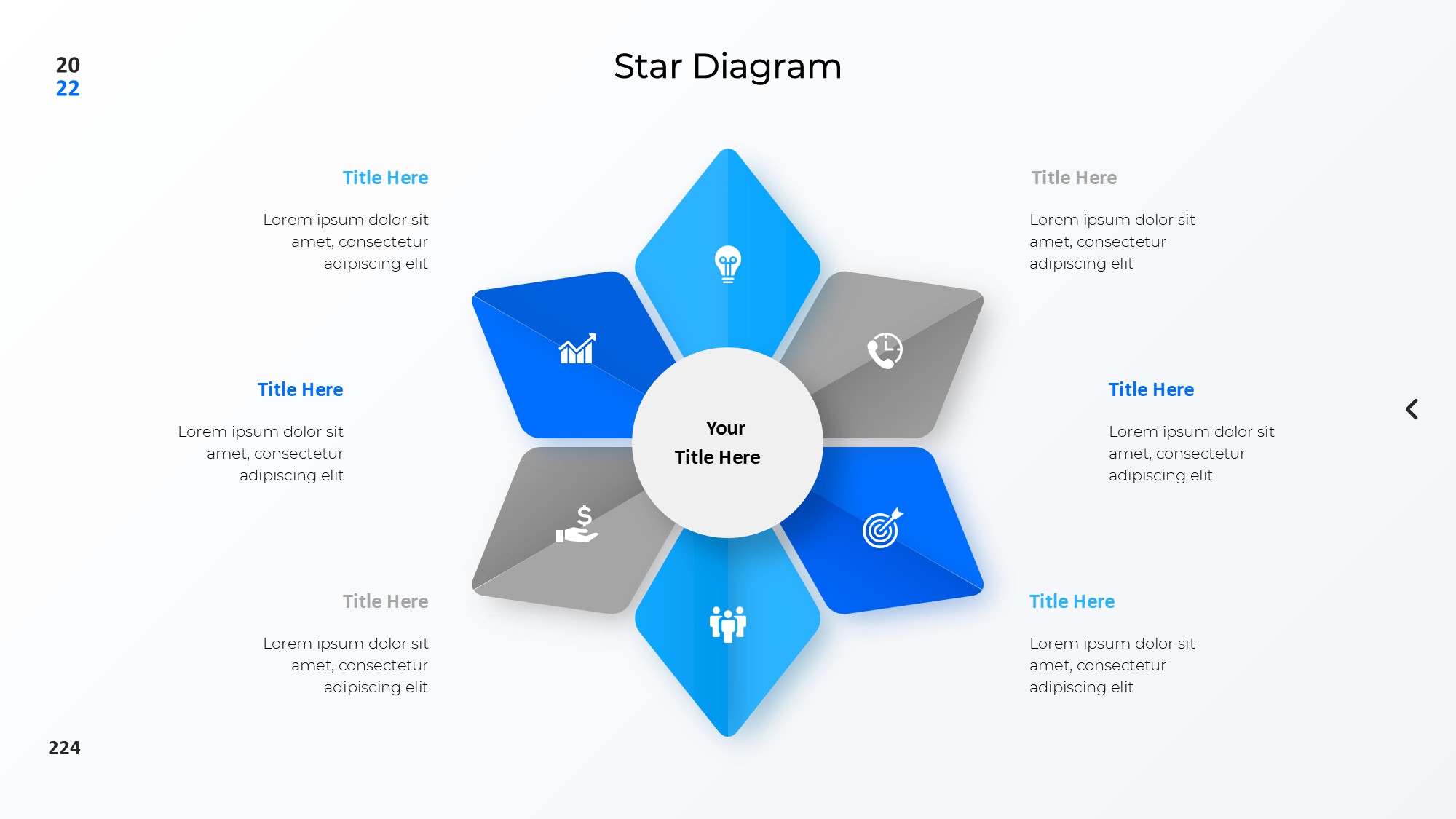 圆形循环图形信息图示PPT模板