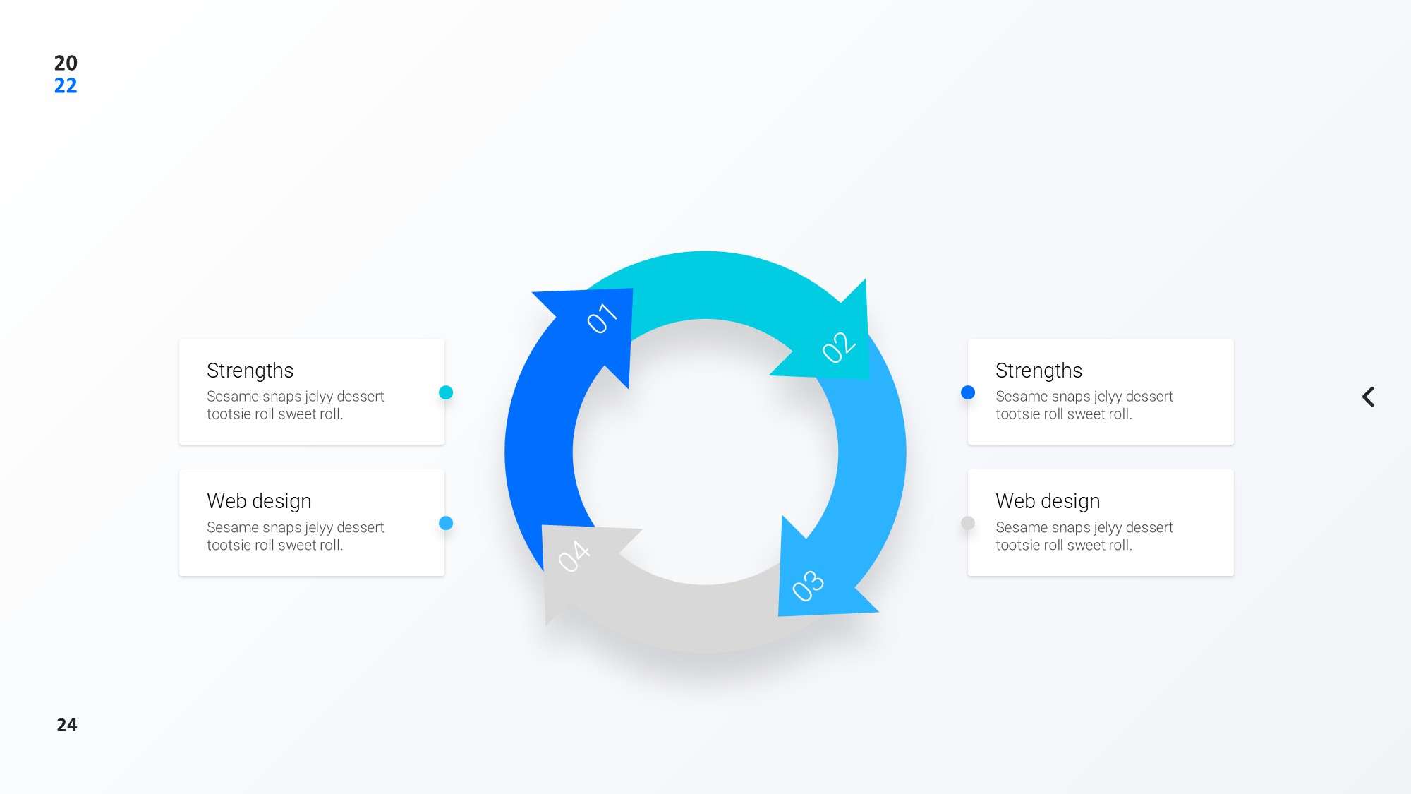 圆形循环图形信息图示PPT模板