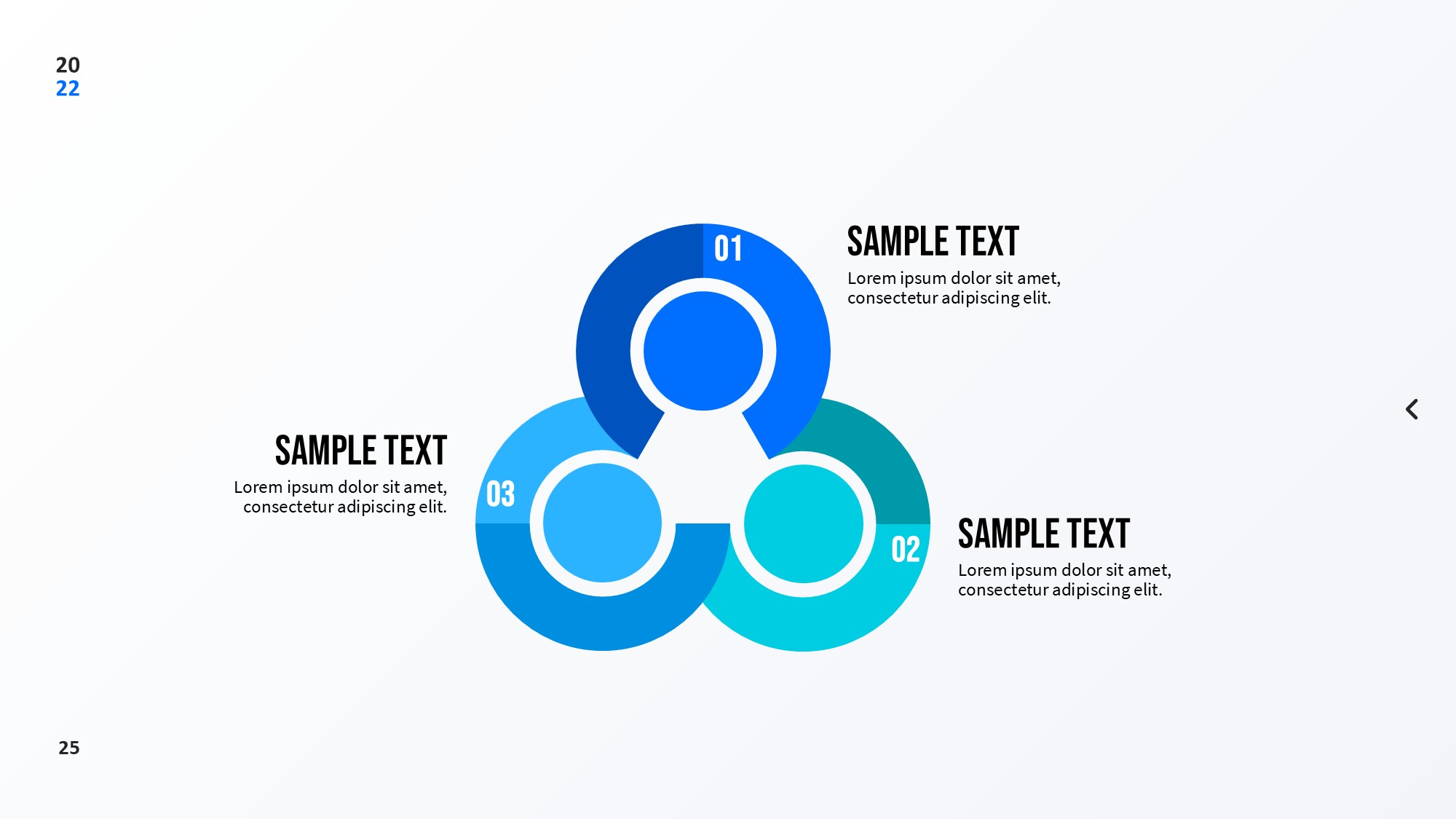 圆形循环图形信息图示PPT模板