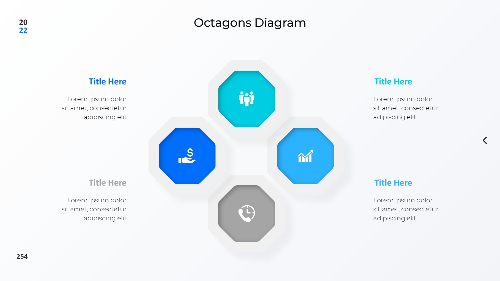 圆形循环图形信息图示PPT模板