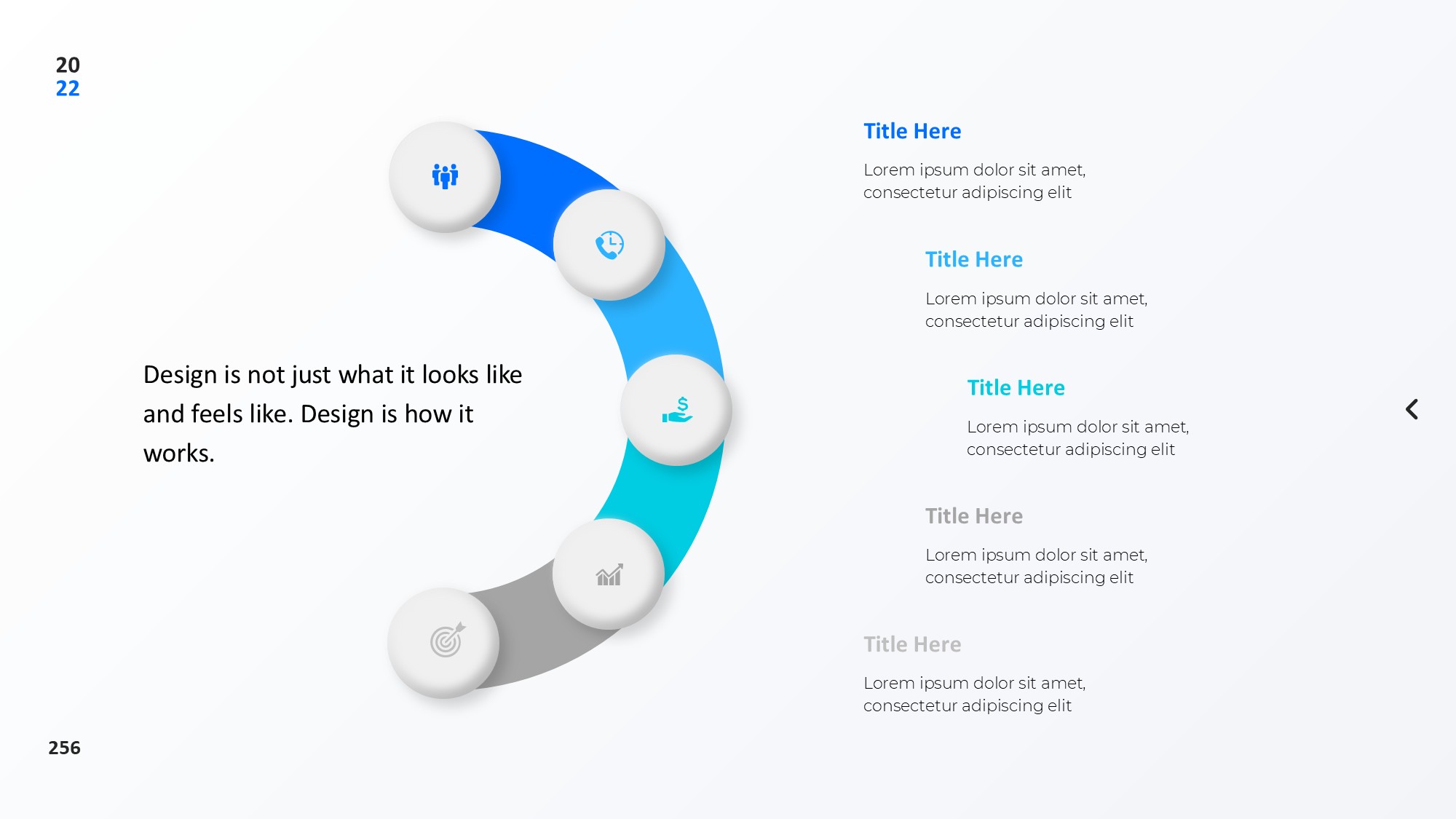 圆形循环图形信息图示PPT模板