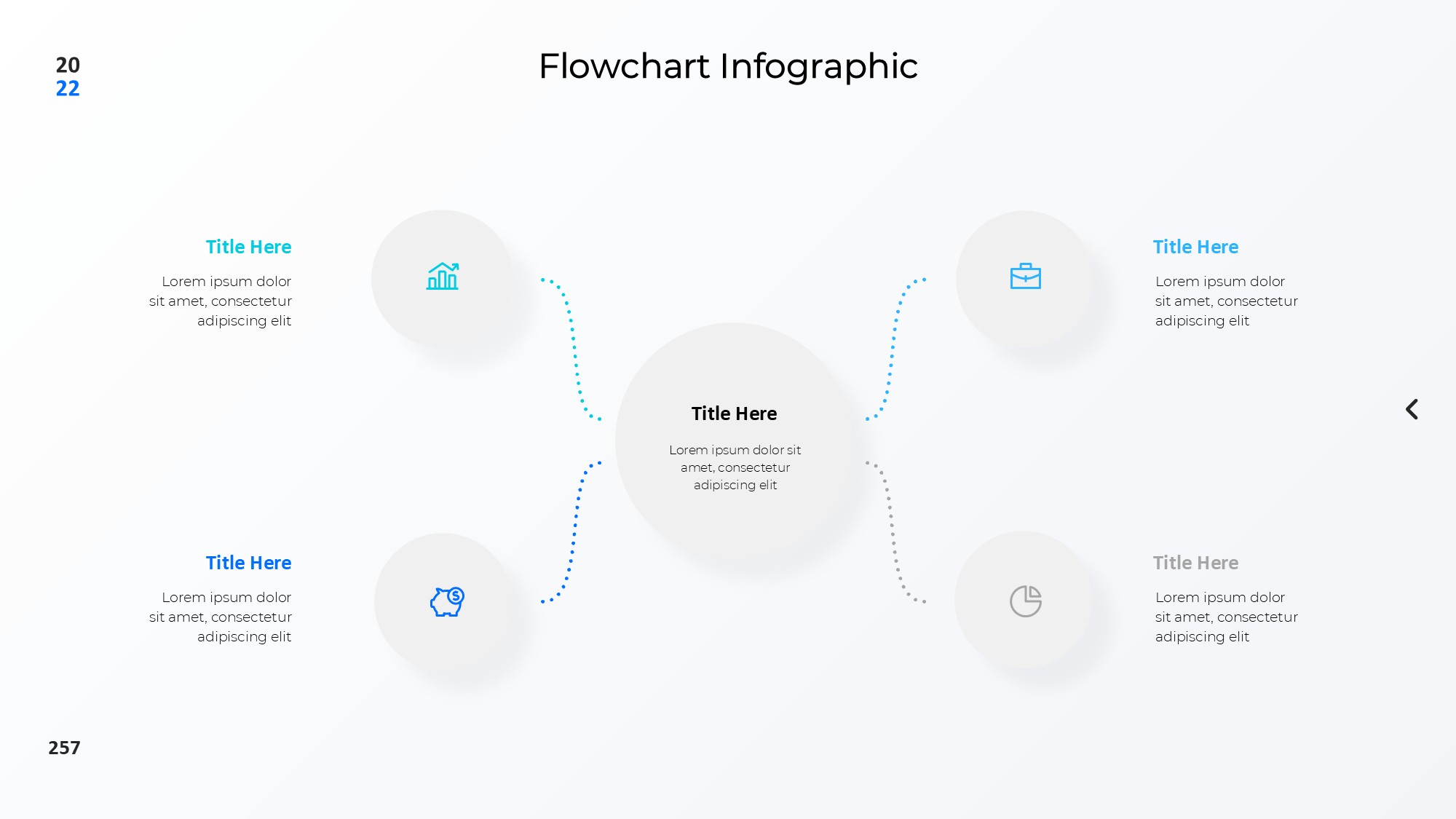 圆形循环图形信息图示PPT模板