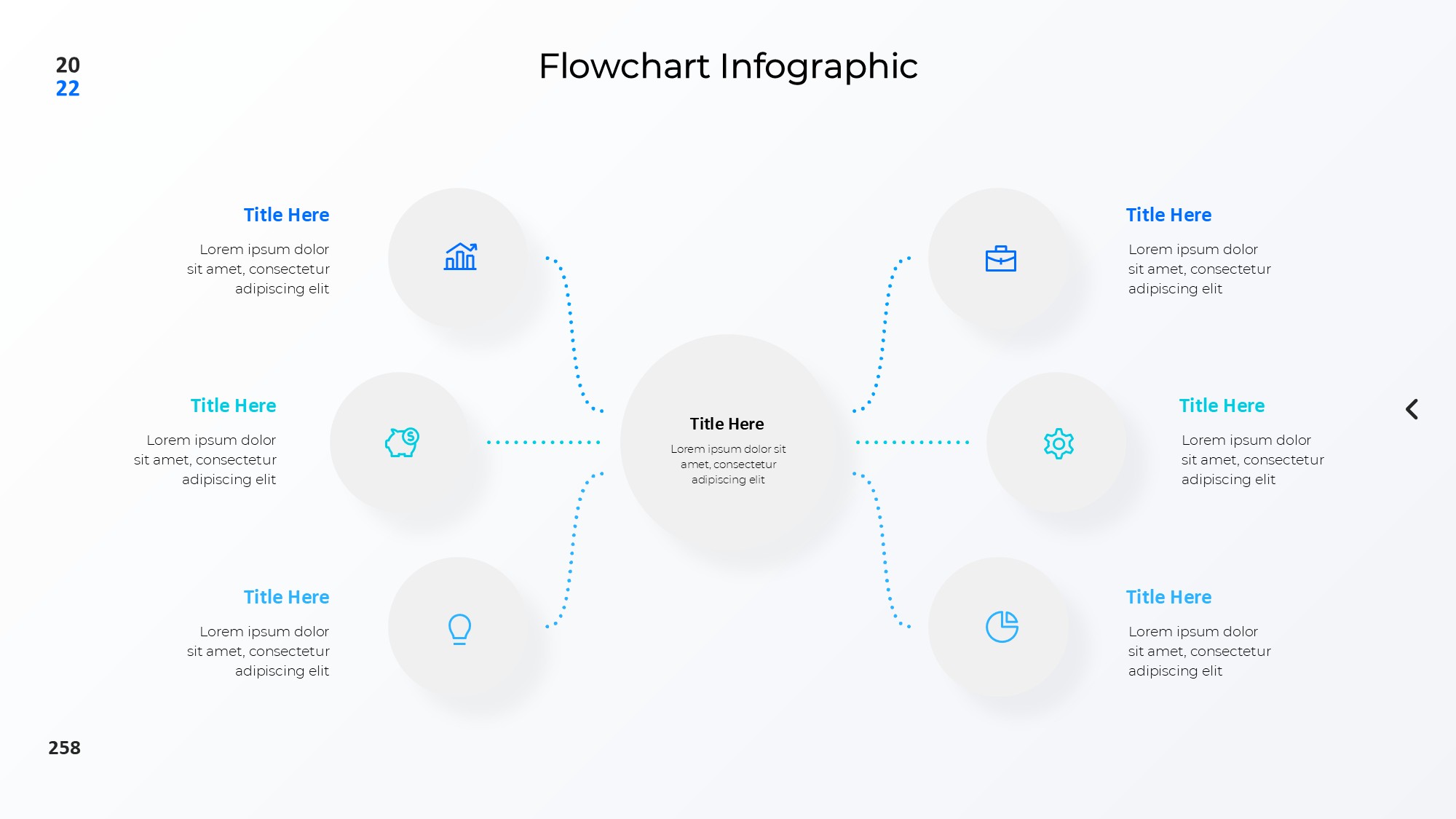 圆形循环图形信息图示PPT模板