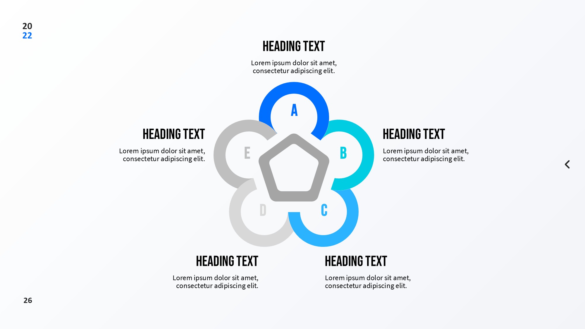 圆形循环图形信息图示PPT模板