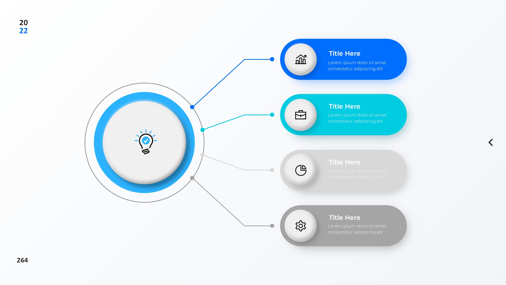 圆形循环图形信息图示PPT模板