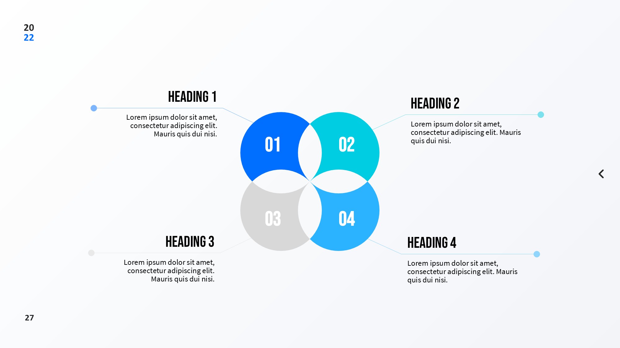 圆形循环图形信息图示PPT模板