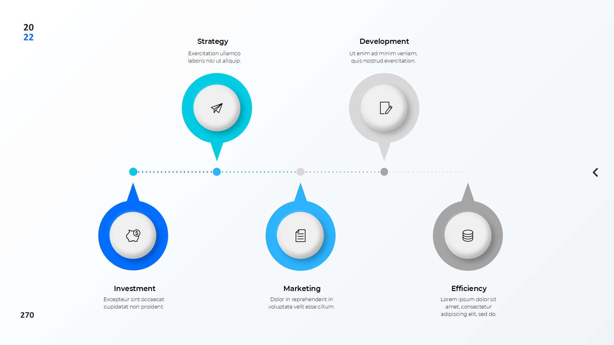 圆形循环图形信息图示PPT模板