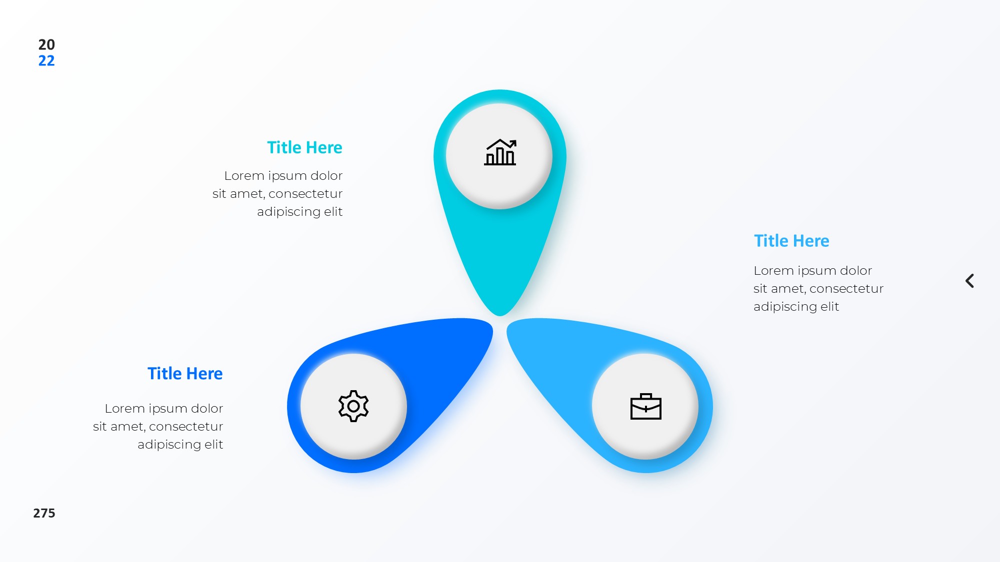 圆形循环图形信息图示PPT模板