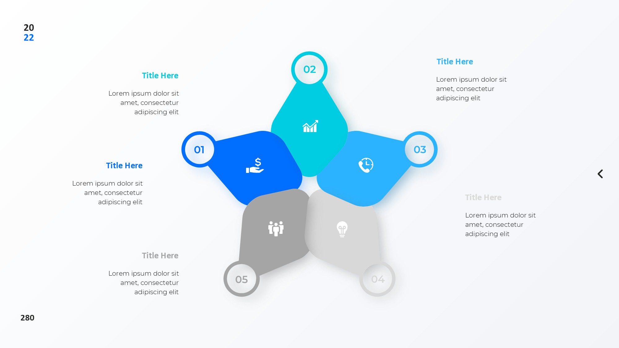 圆形循环图形信息图示PPT模板