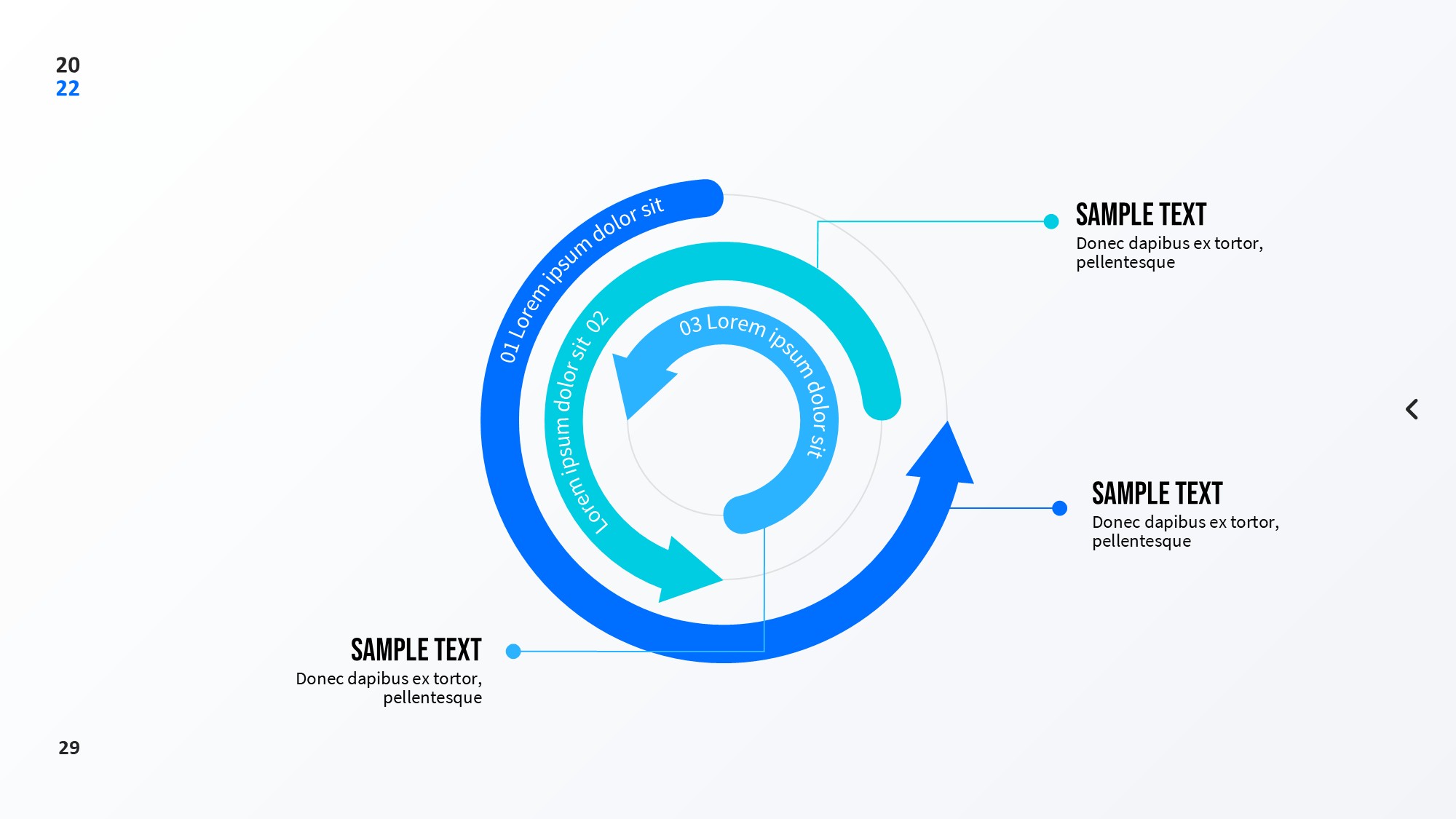 圆形循环图形信息图示PPT模板