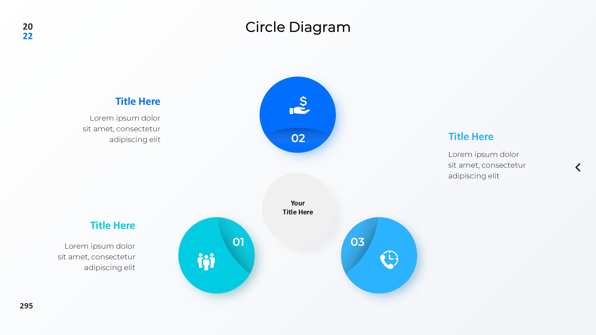 圆形循环图形信息图示PPT模板