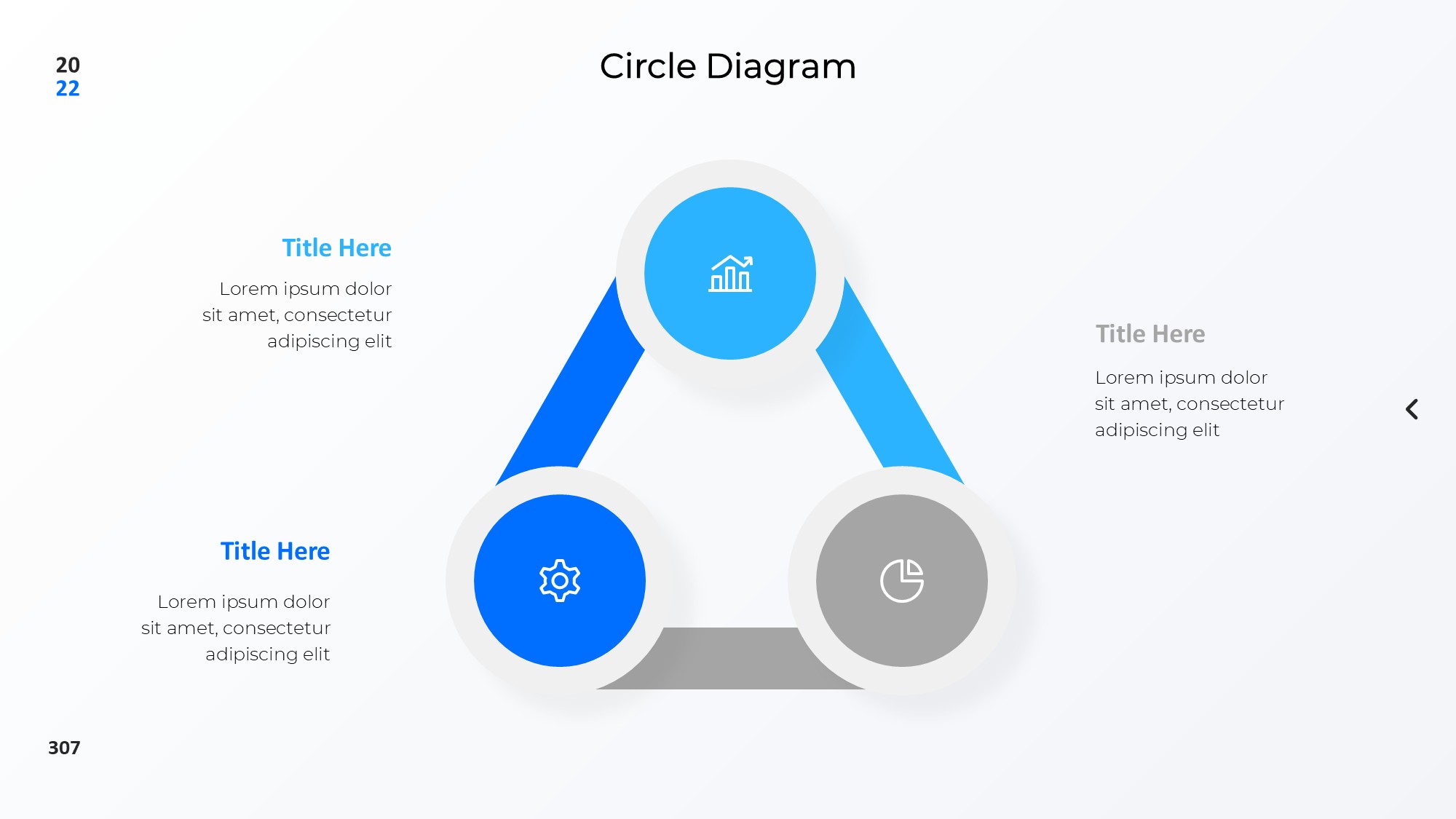 圆形循环图形信息图示PPT模板