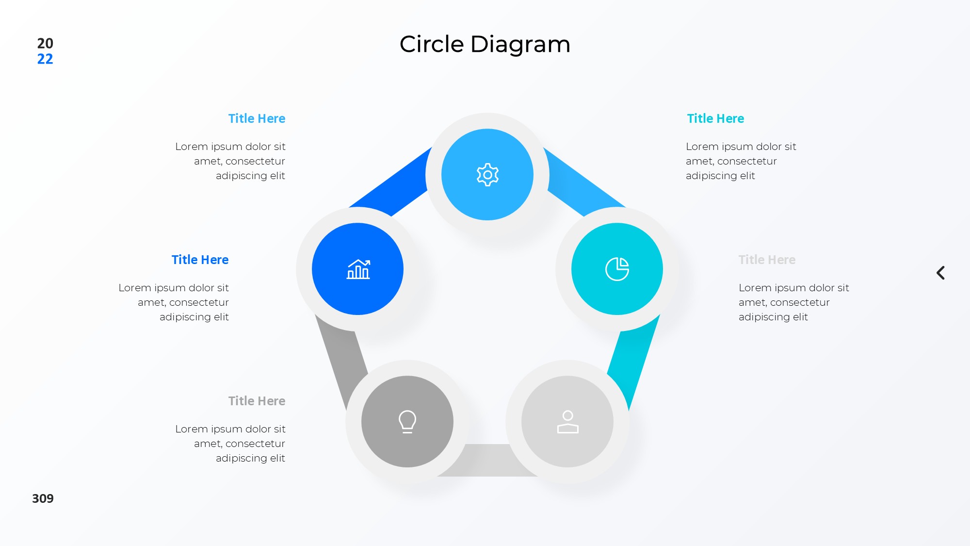 圆形循环图形信息图示PPT模板