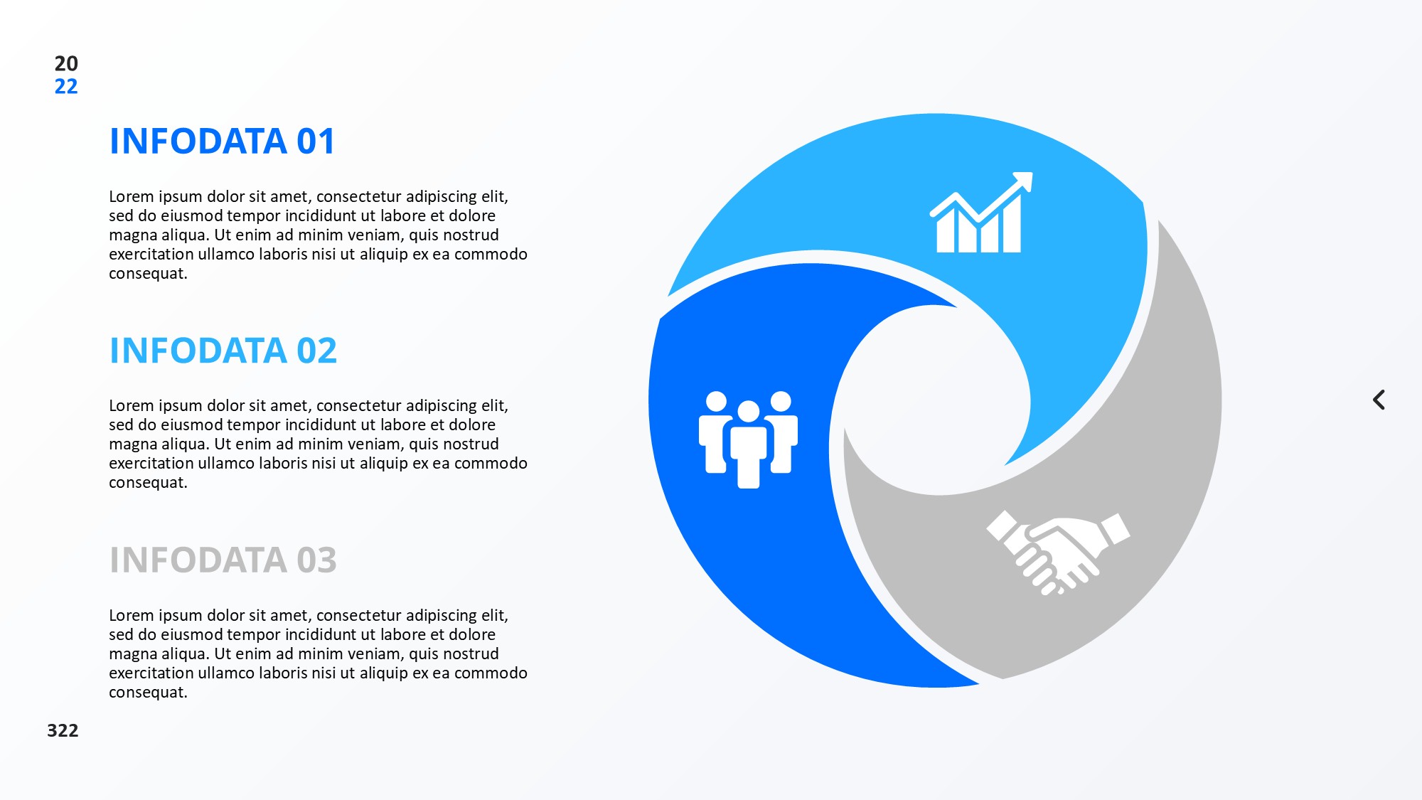 圆形循环图形信息图示PPT模板