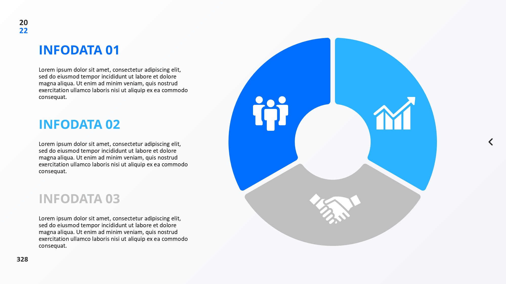 圆形循环图形信息图示PPT模板