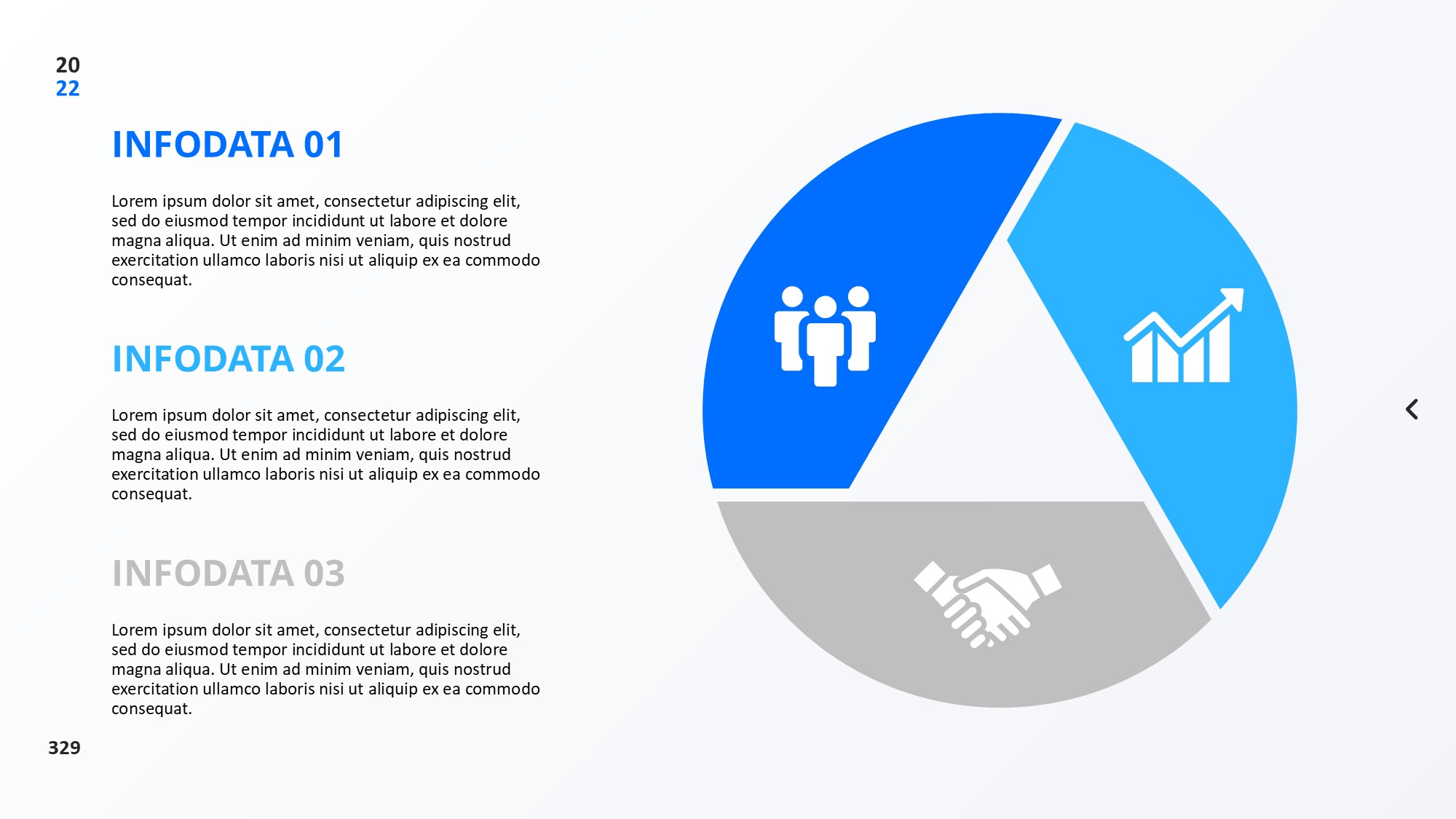 圆形循环图形信息图示PPT模板
