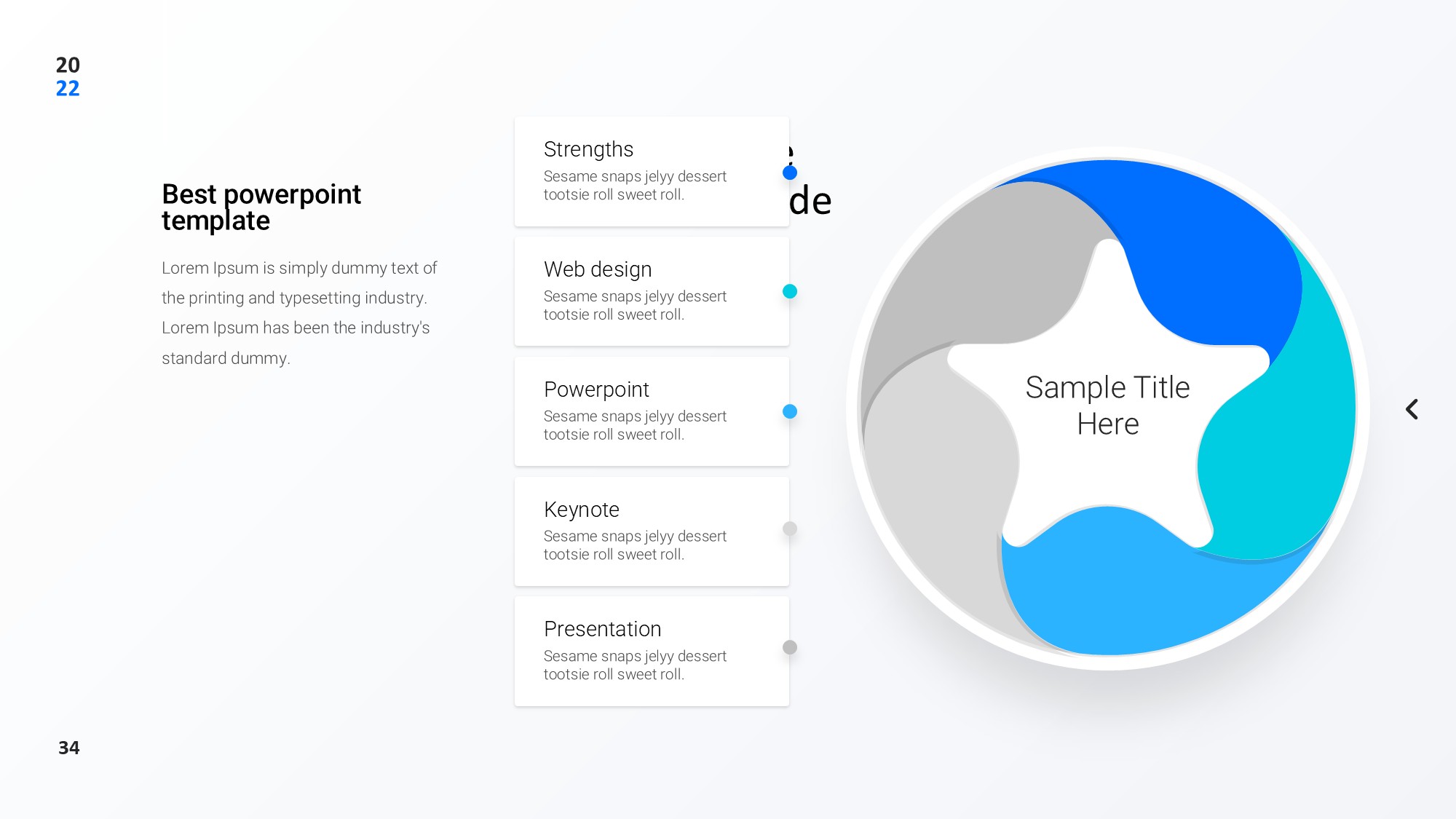 圆形循环图形信息图示PPT模板
