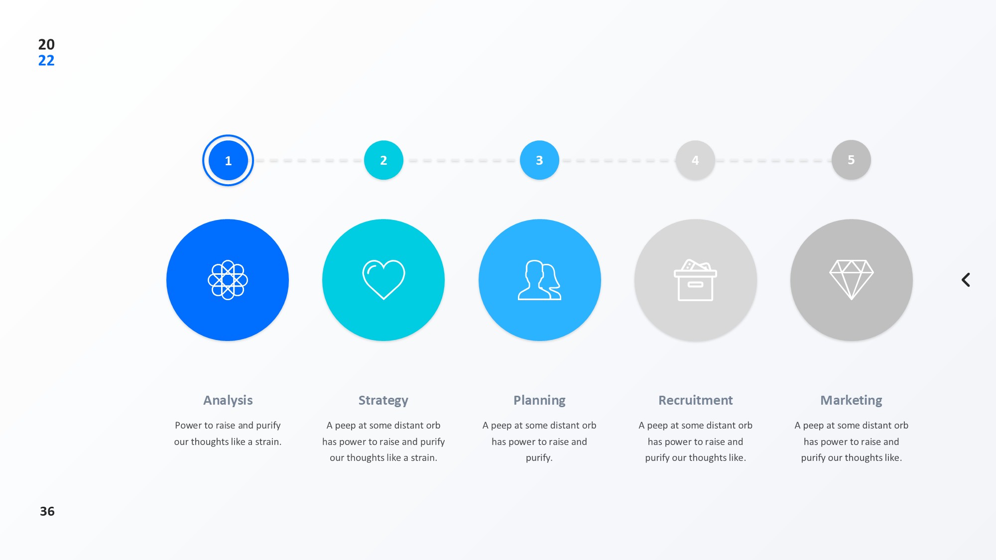 圆形循环图形信息图示PPT模板
