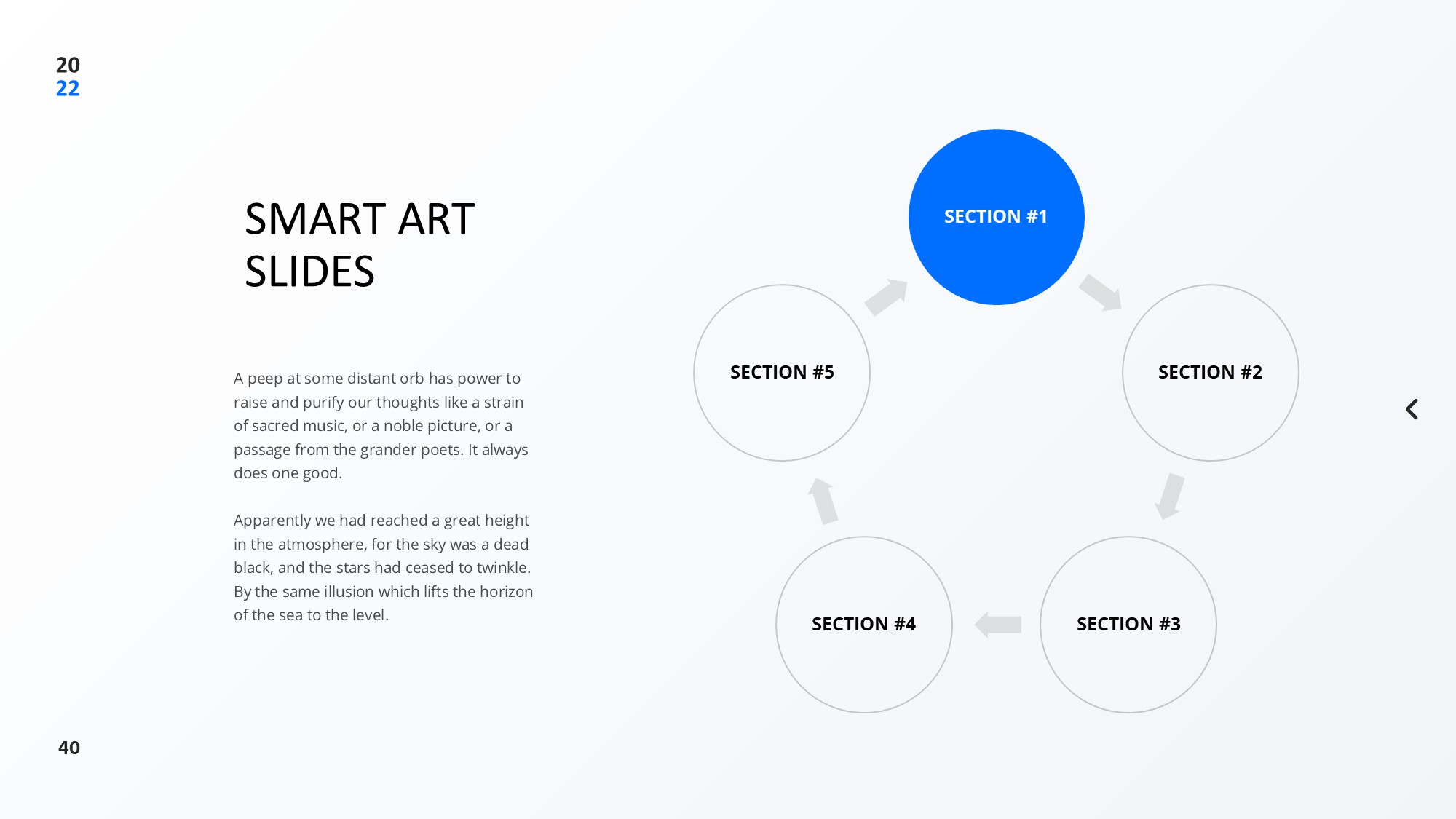 圆形循环图形信息图示PPT模板