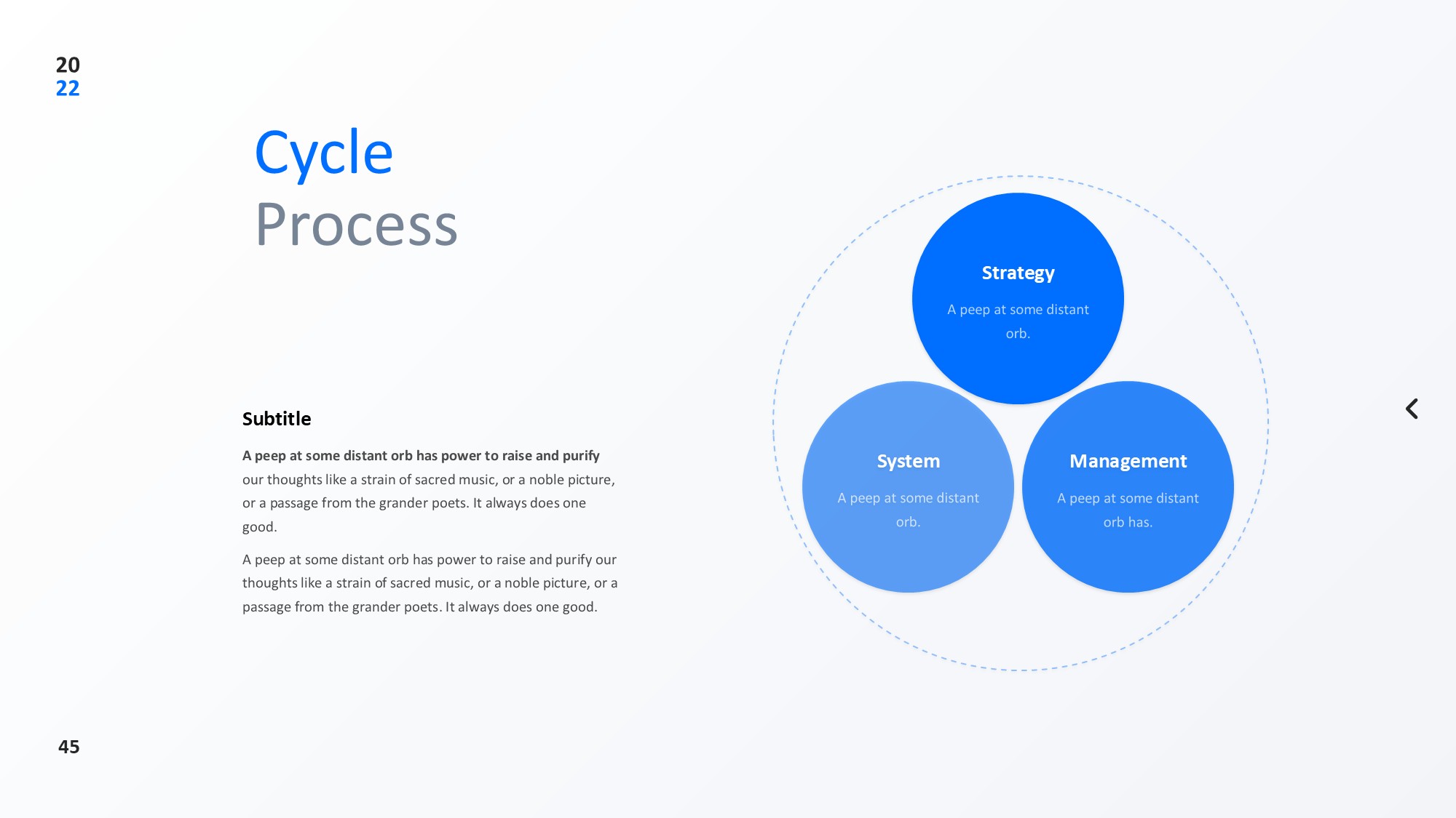 圆形循环图形信息图示PPT模板