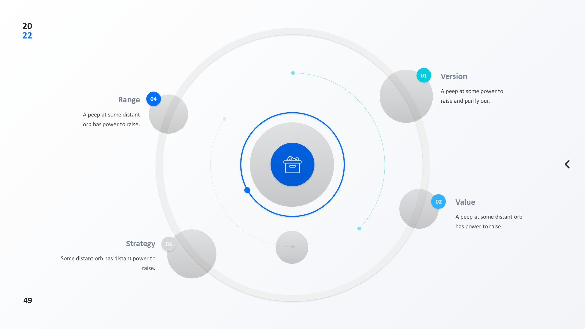 圆形循环图形信息图示PPT模板
