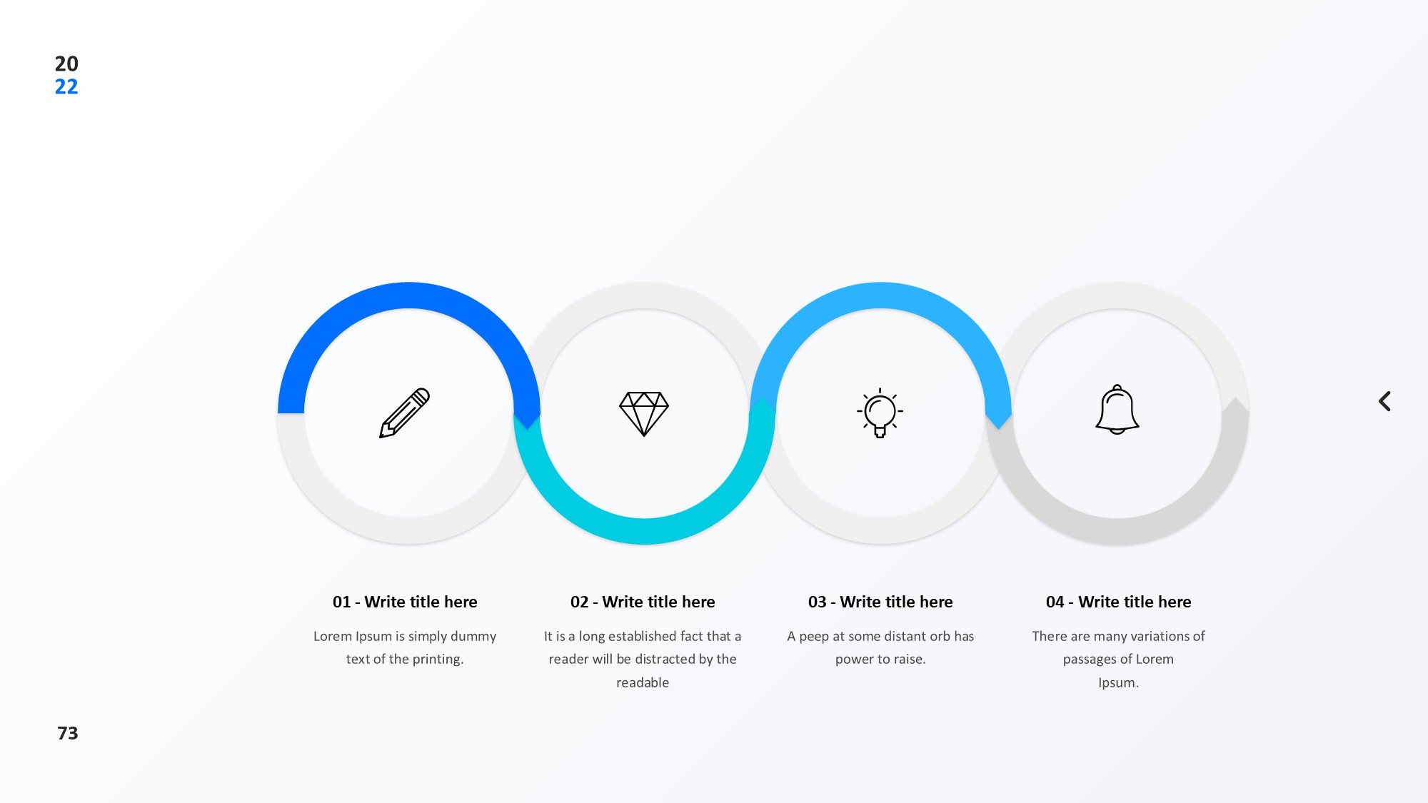 圆形循环图形信息图示PPT模板