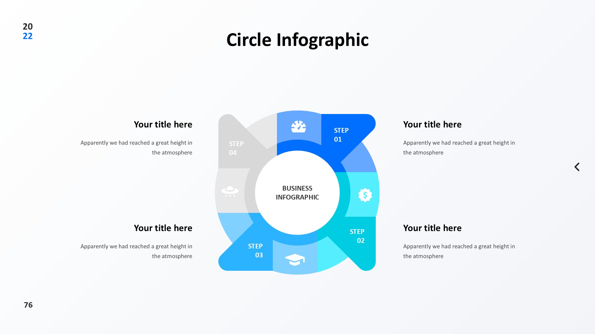 圆形循环图形信息图示PPT模板