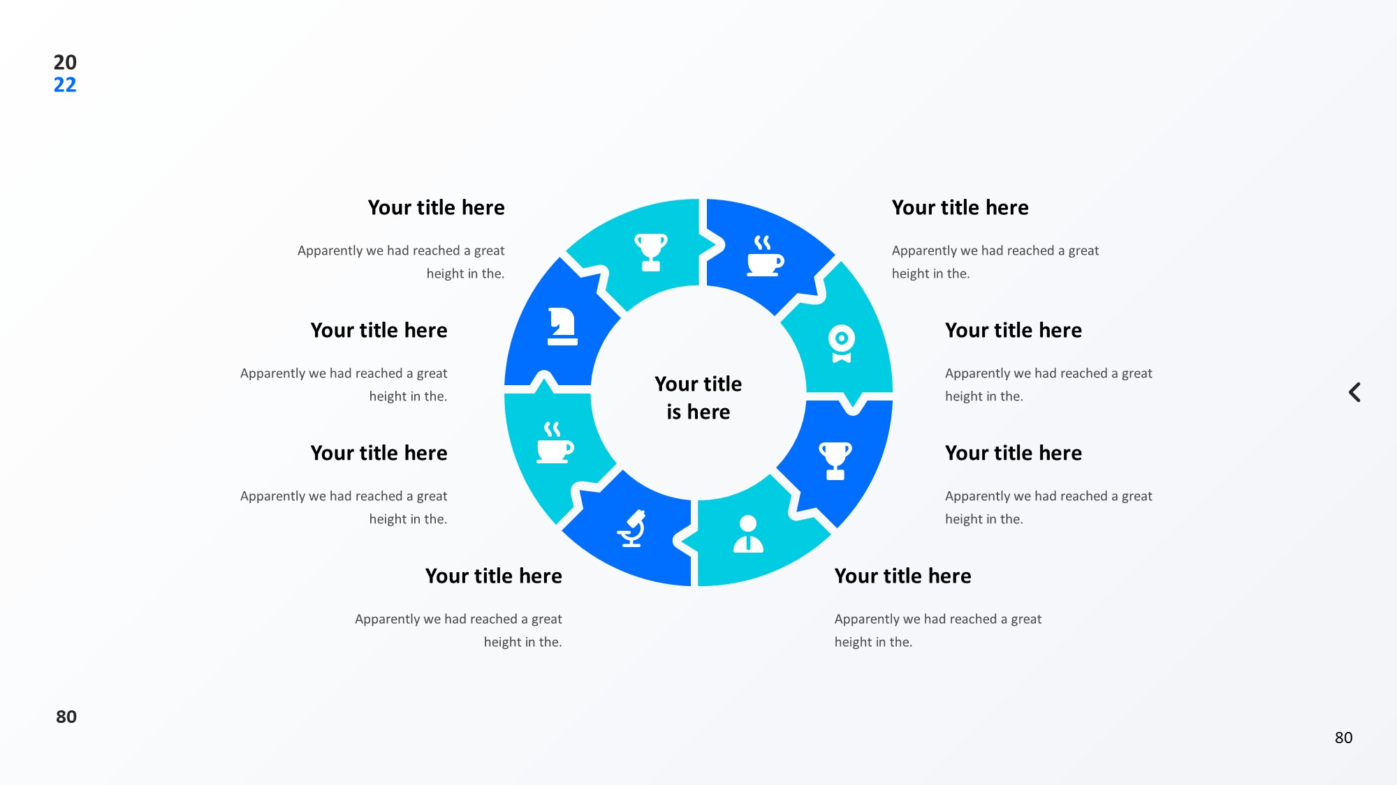 圆形循环图形信息图示PPT模板