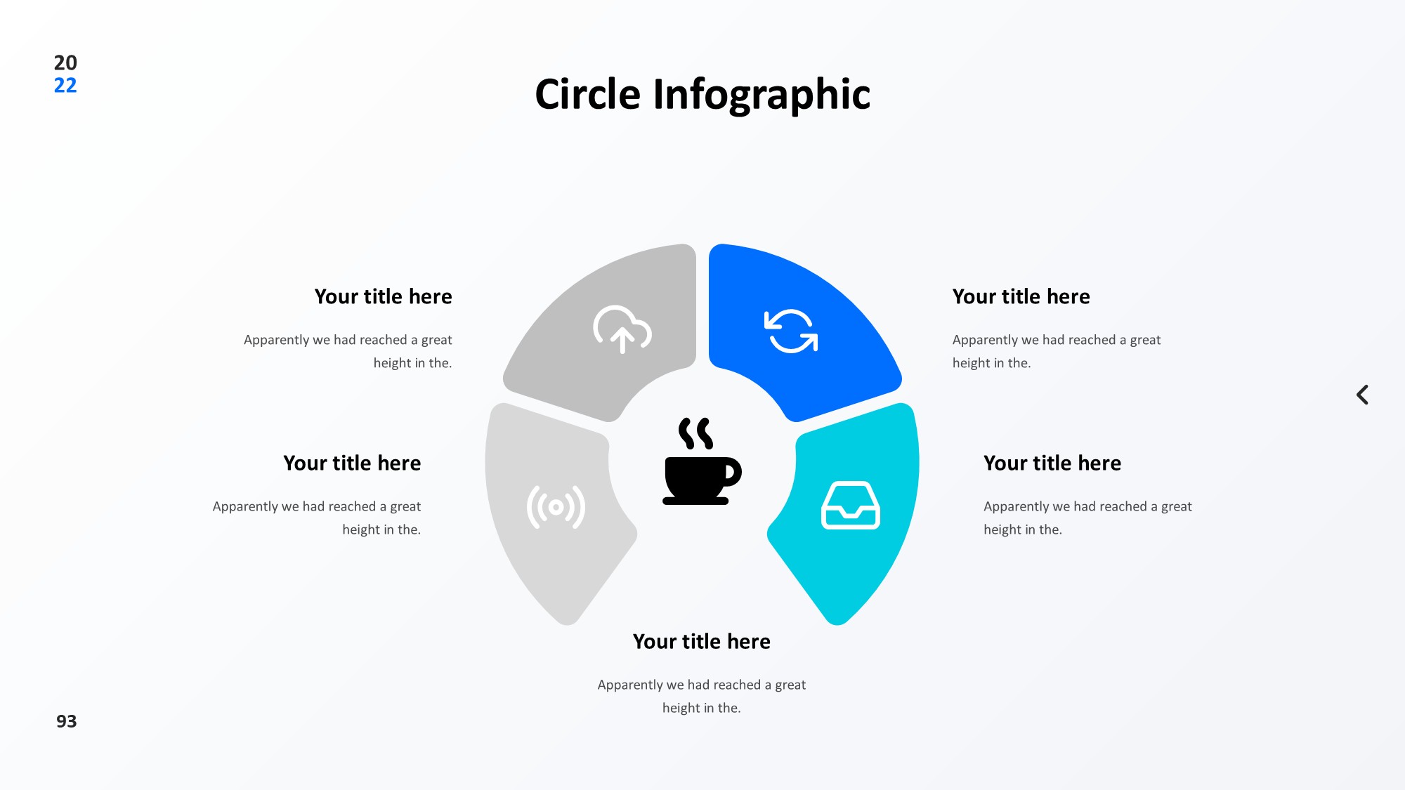 圆形循环图形信息图示PPT模板