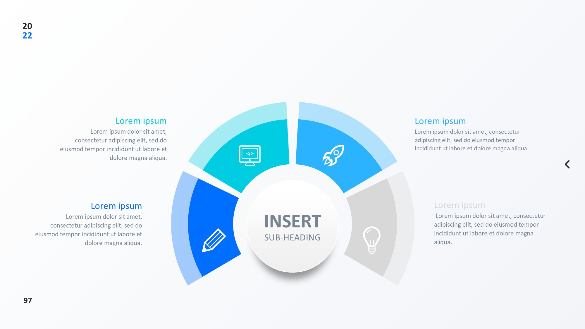 圆形循环图形信息图示PPT模板