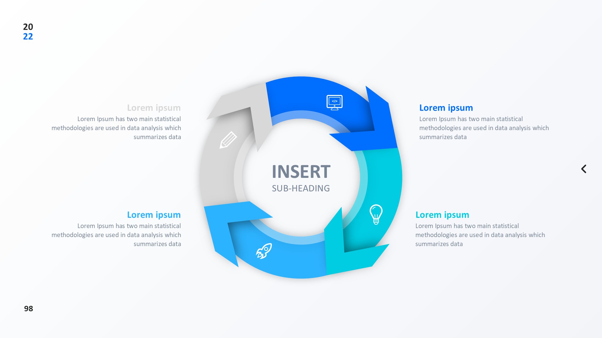 圆形循环图形信息图示PPT模板