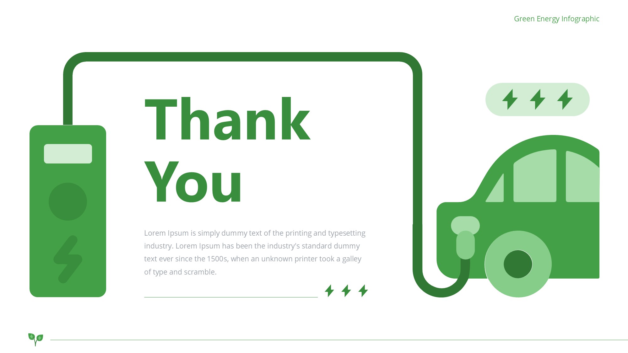 绿色环保图形信息图示PPT模板