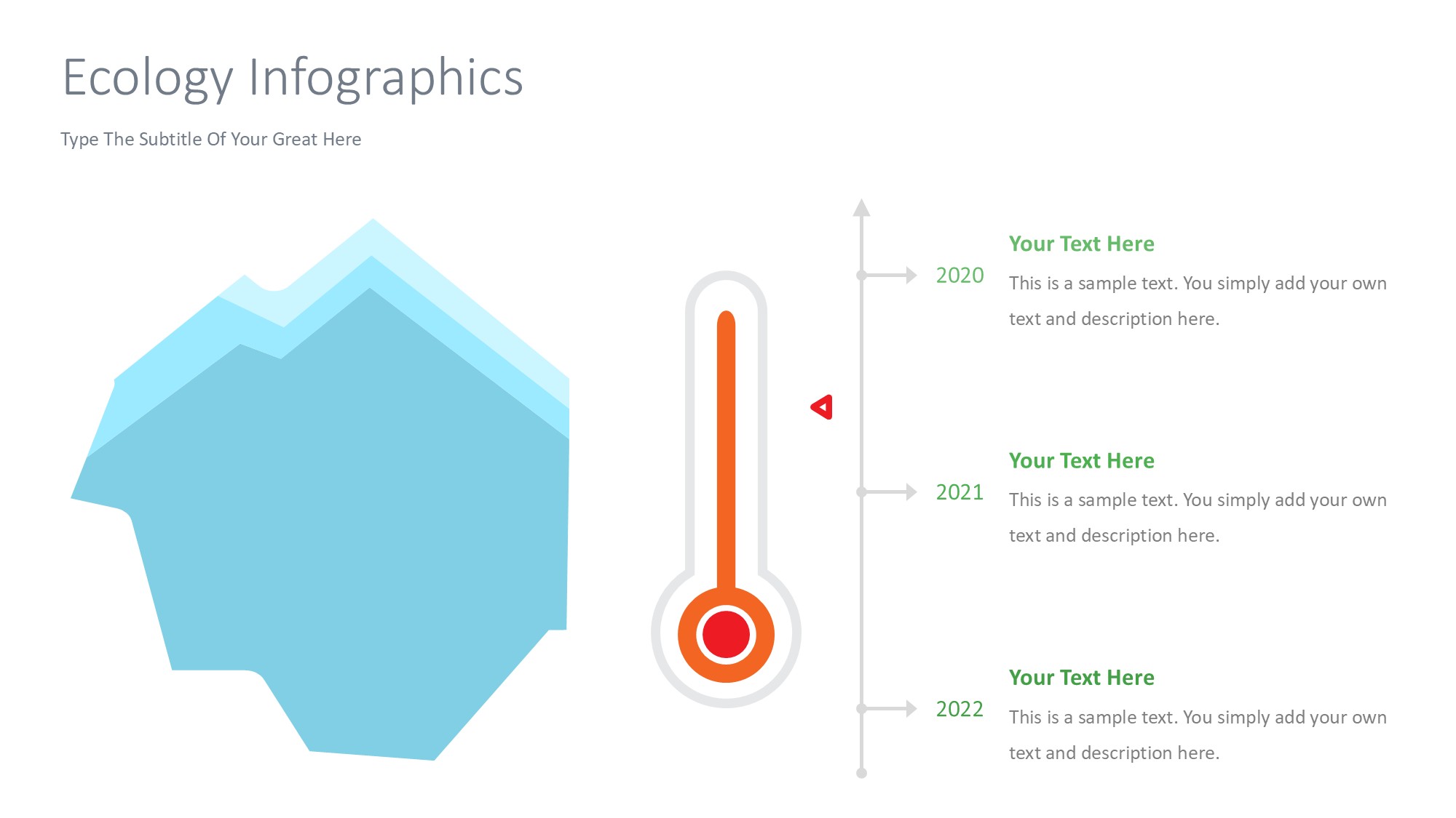 绿色环保图形信息图示PPT模板