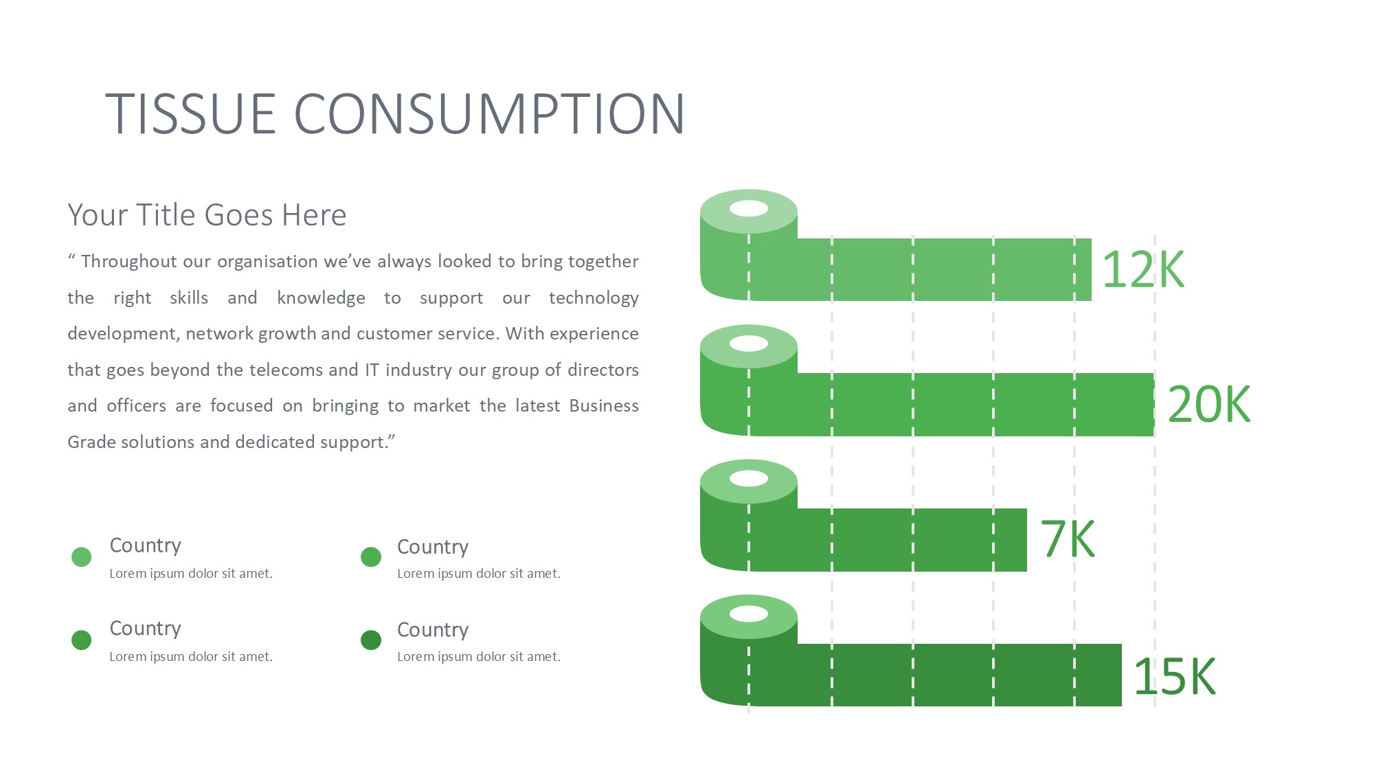 绿色环保图形信息图示PPT模板