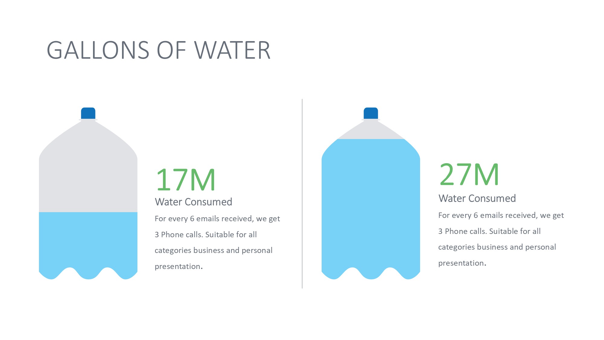 绿色环保图形信息图示PPT模板