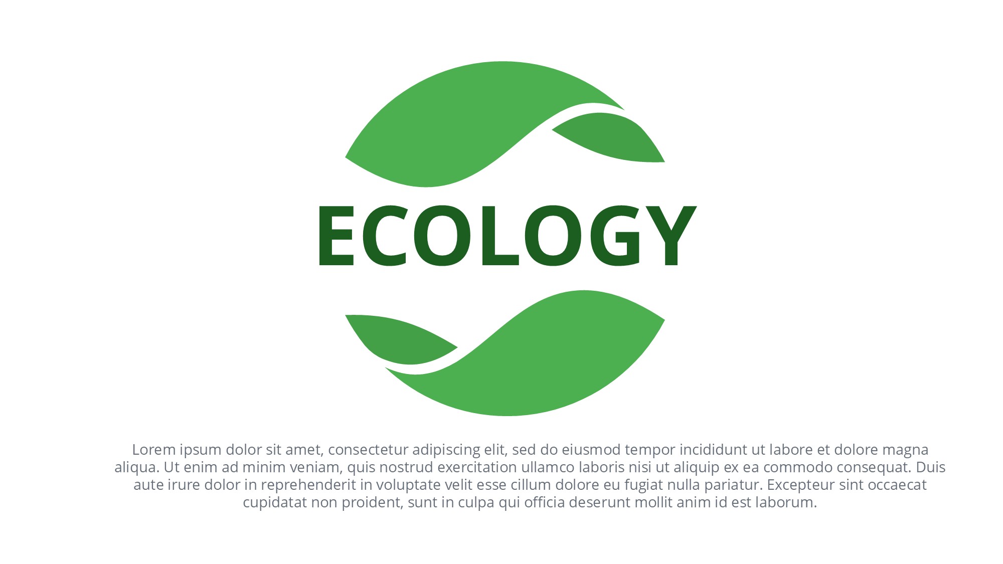 绿色环保图形信息图示PPT模板