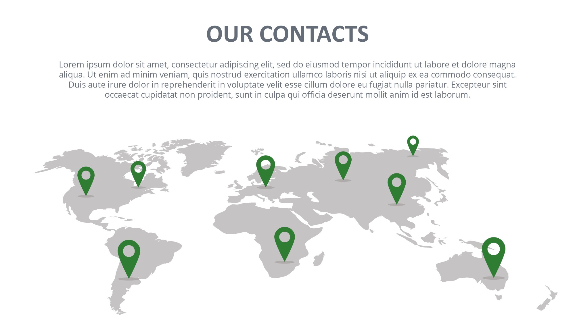 绿色环保图形信息图示PPT模板