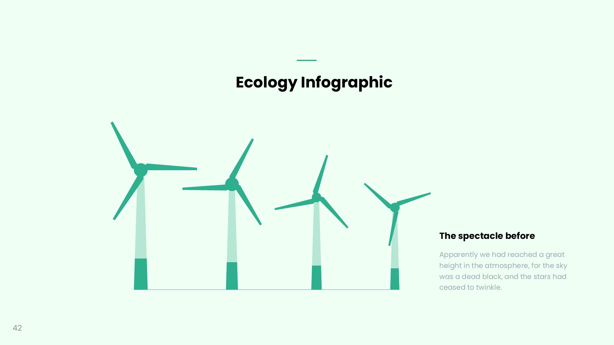 绿色环保图形信息图示PPT模板