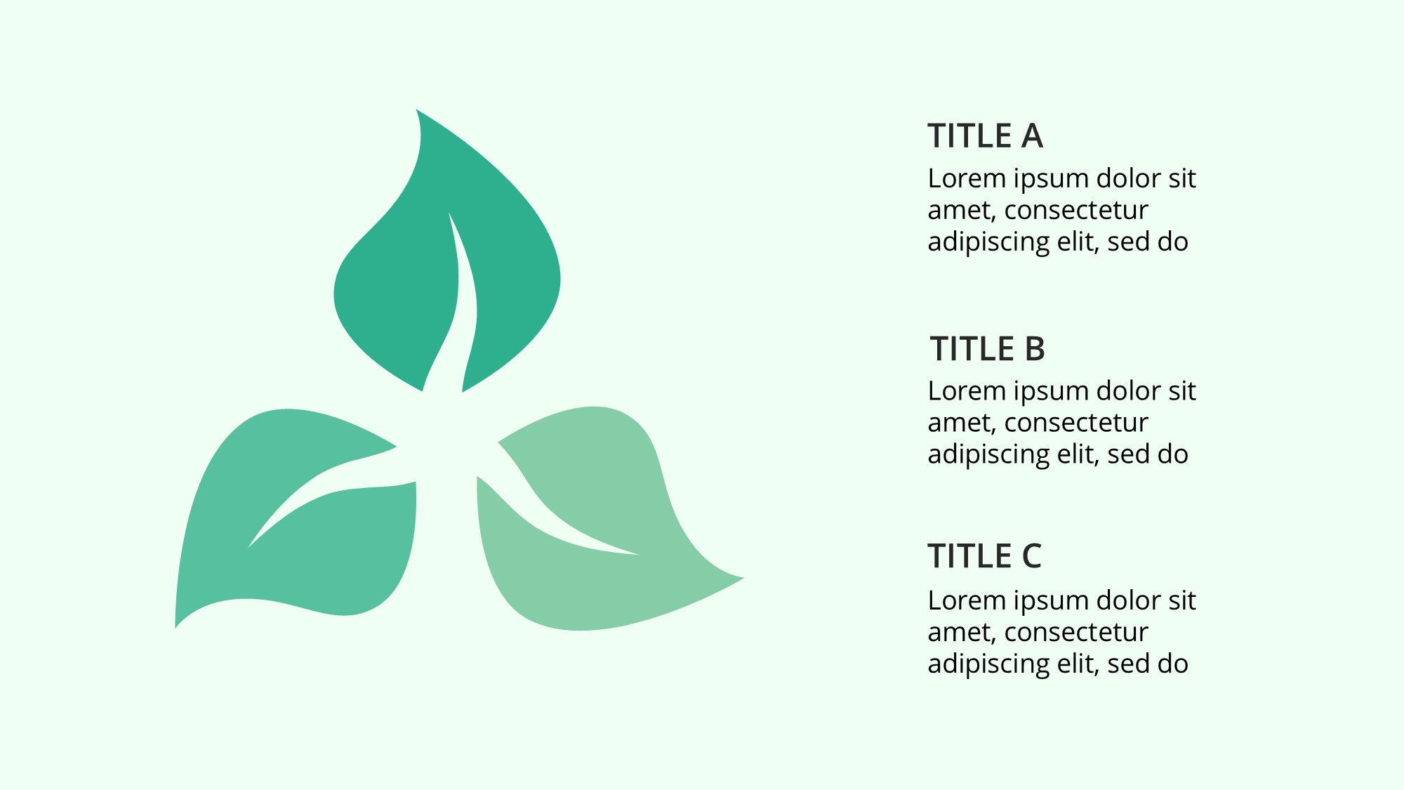 绿色环保图形信息图示PPT模板